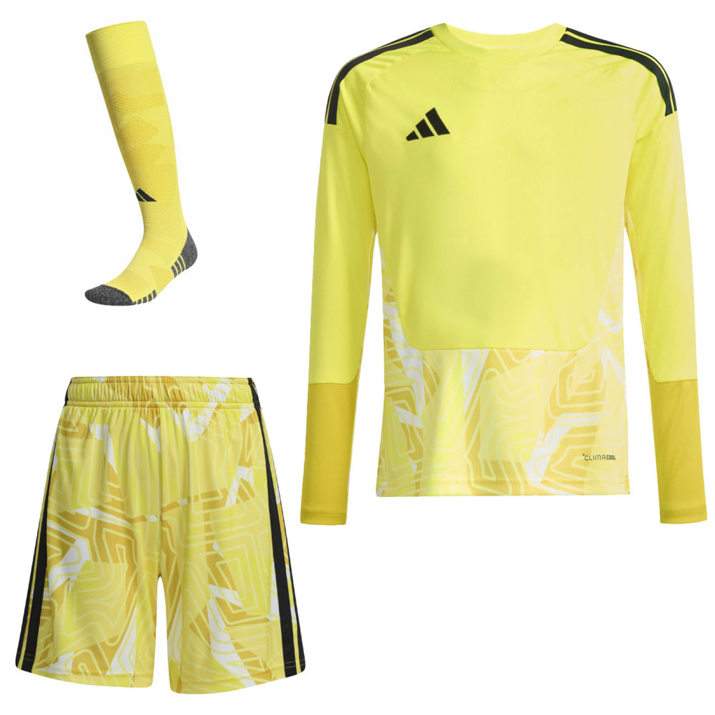 adidas Tiro 26 Competition Long Sleeve Goalkeeper Kit Kids Yellow