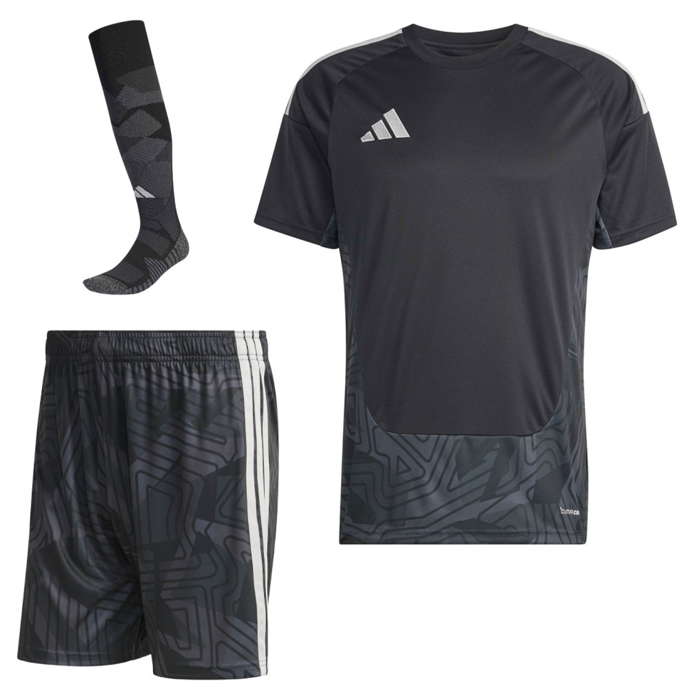 adidas Tiro 26 Competition Goalkeeper Kit Short Sleeve Black