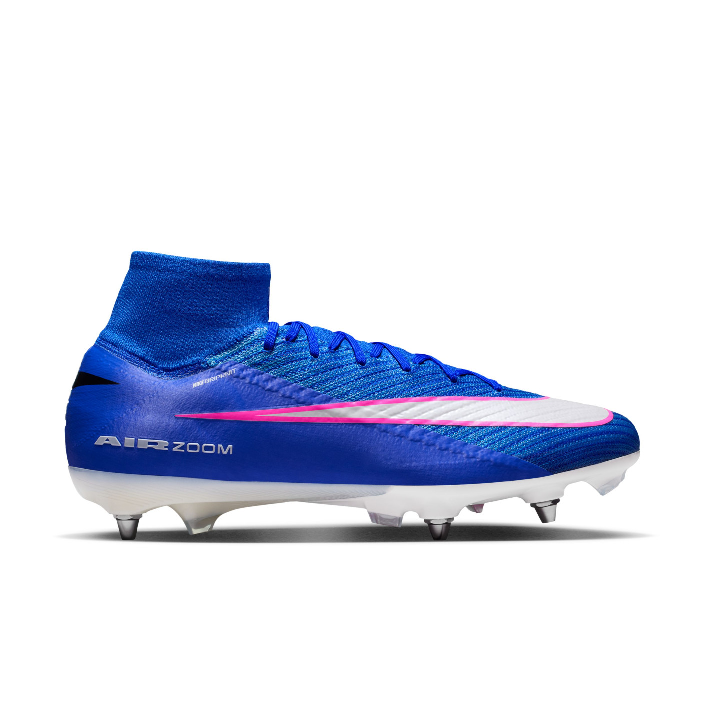Nike Zoom Mercurial Superfly 10 Elite Iron Stud Football Boots (SG) Pro Player Blue White Hot Pink