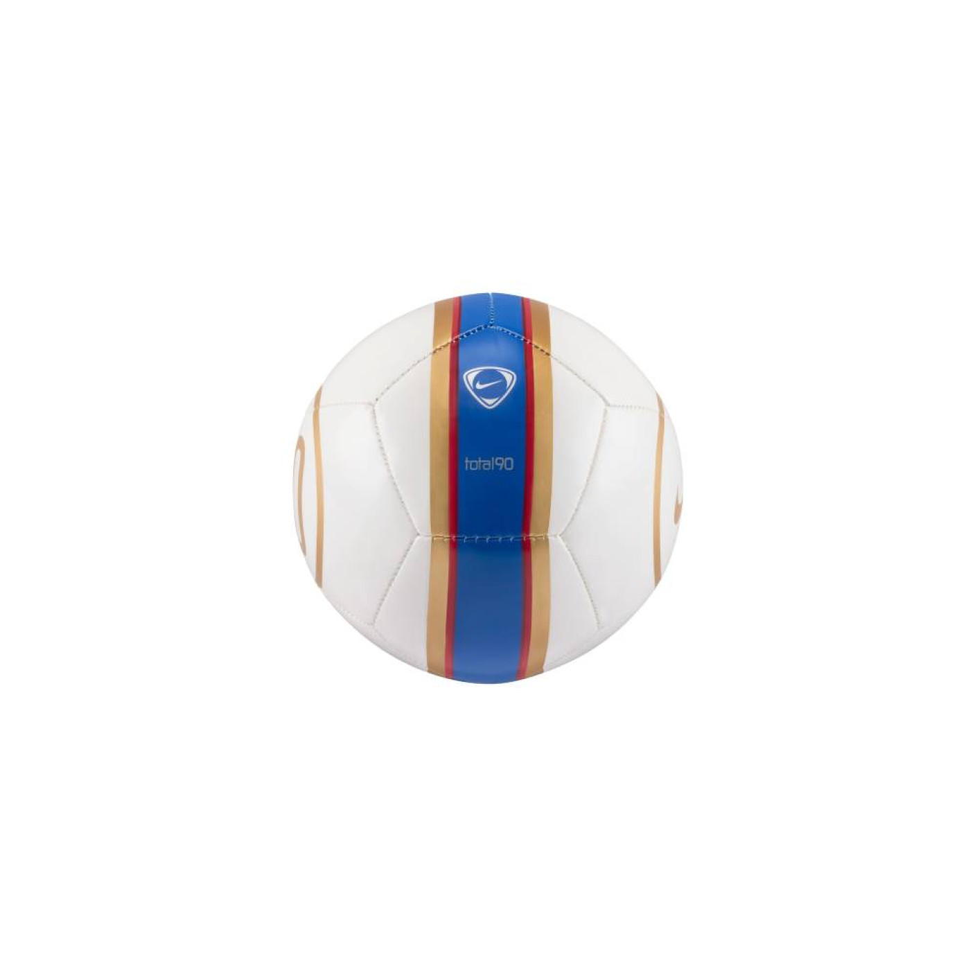 Nike Total 90 Mini Voetbal Maat 1 Wit Goud Blauw