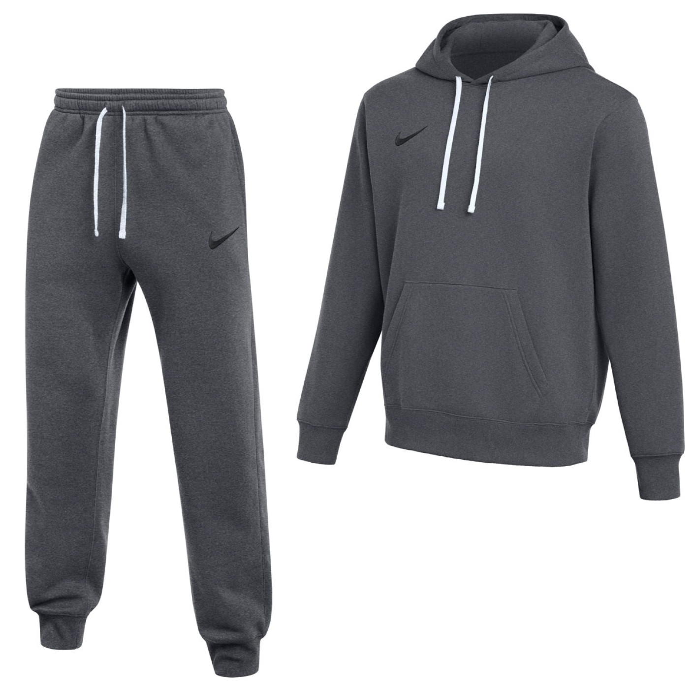 Nike Park 26 Fleece Pullover Hoodie Sweatsuit Dark Grey Black