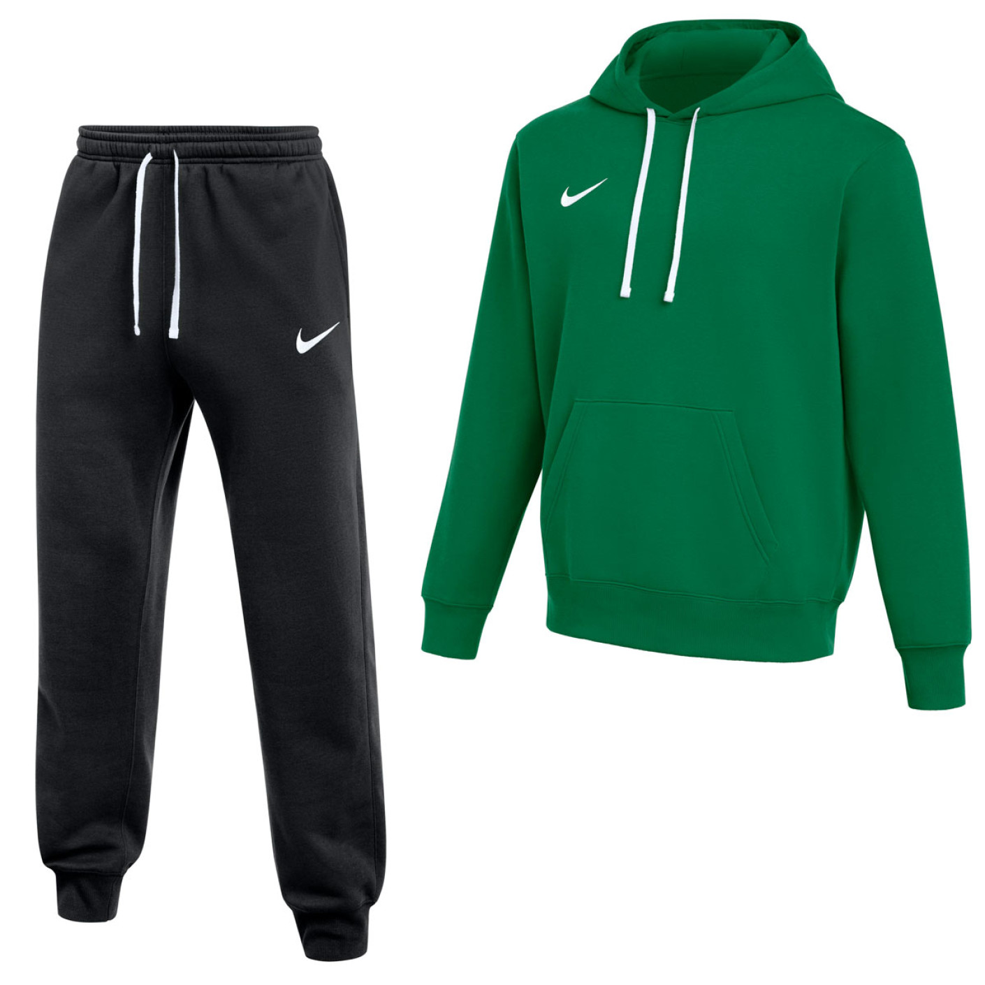 Nike Park 26 Fleece Pullover Hoodie Joggingpak Donkergroen Zwart