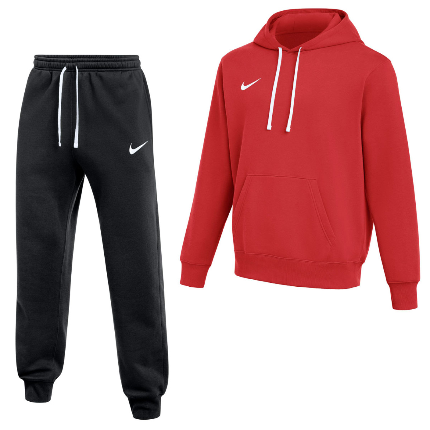 Nike Park 26 Fleece Pullover Hoodie Joggingpak Rood Zwart
