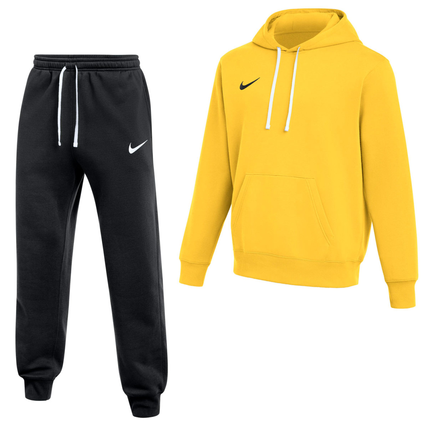 Nike Park 26 Fleece Pullover Hoodie Joggingpak Geel Zwart