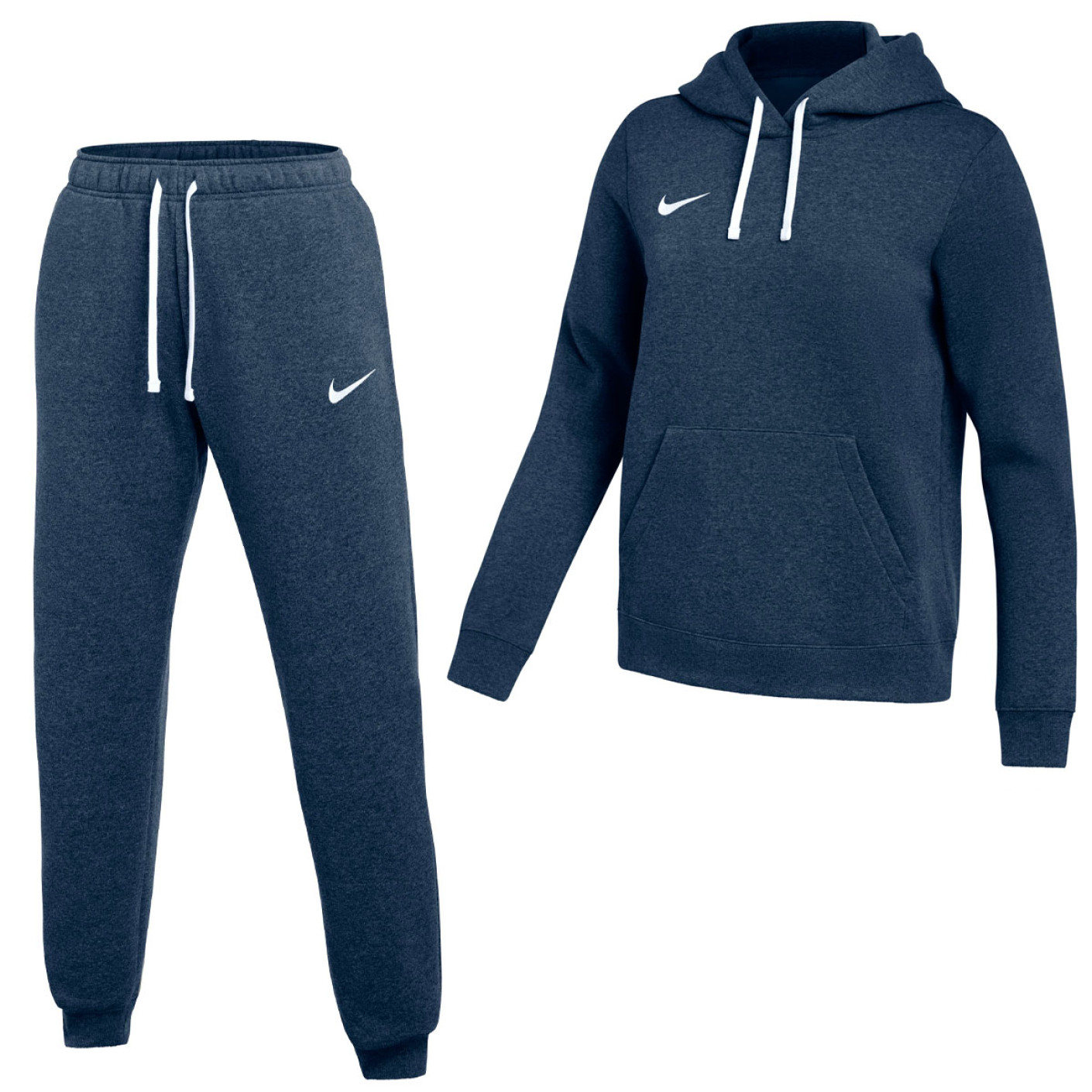 Nike Park 26 Fleece Pullover Hoodie Women's Jogging Suit Dark Blue White