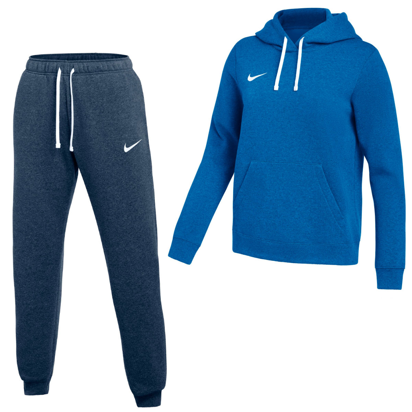 Nike Park 26 Fleece Pullover Hoodie Women's Jogging Suit Blue White