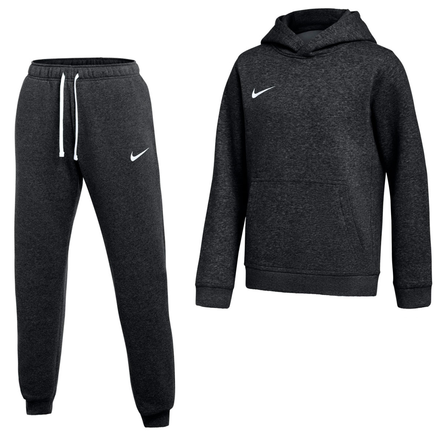 Nike Park 26 Fleece Pullover Hoodie Sweatsuit Kids Black White