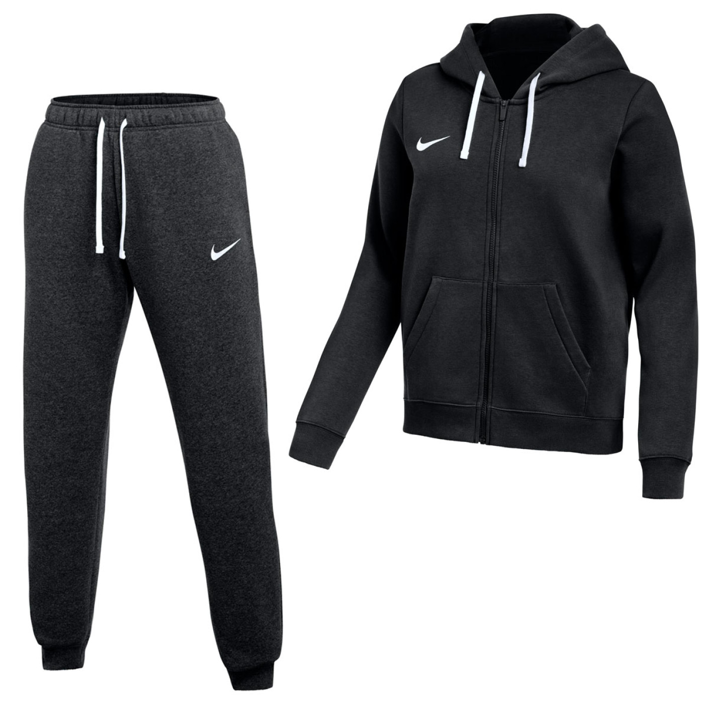 Nike Park 26 Fleece Vest Joggingpak Dames Zwart Wit