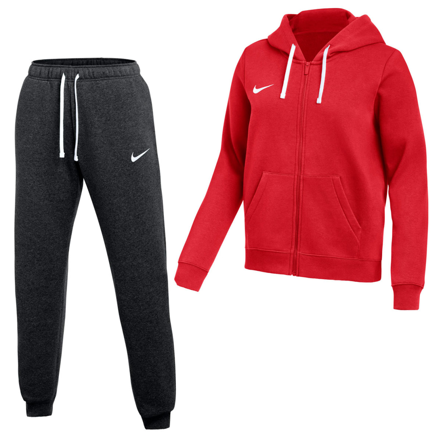 Nike Park 26 Fleece Vest Joggingpak Dames Rood Zwart