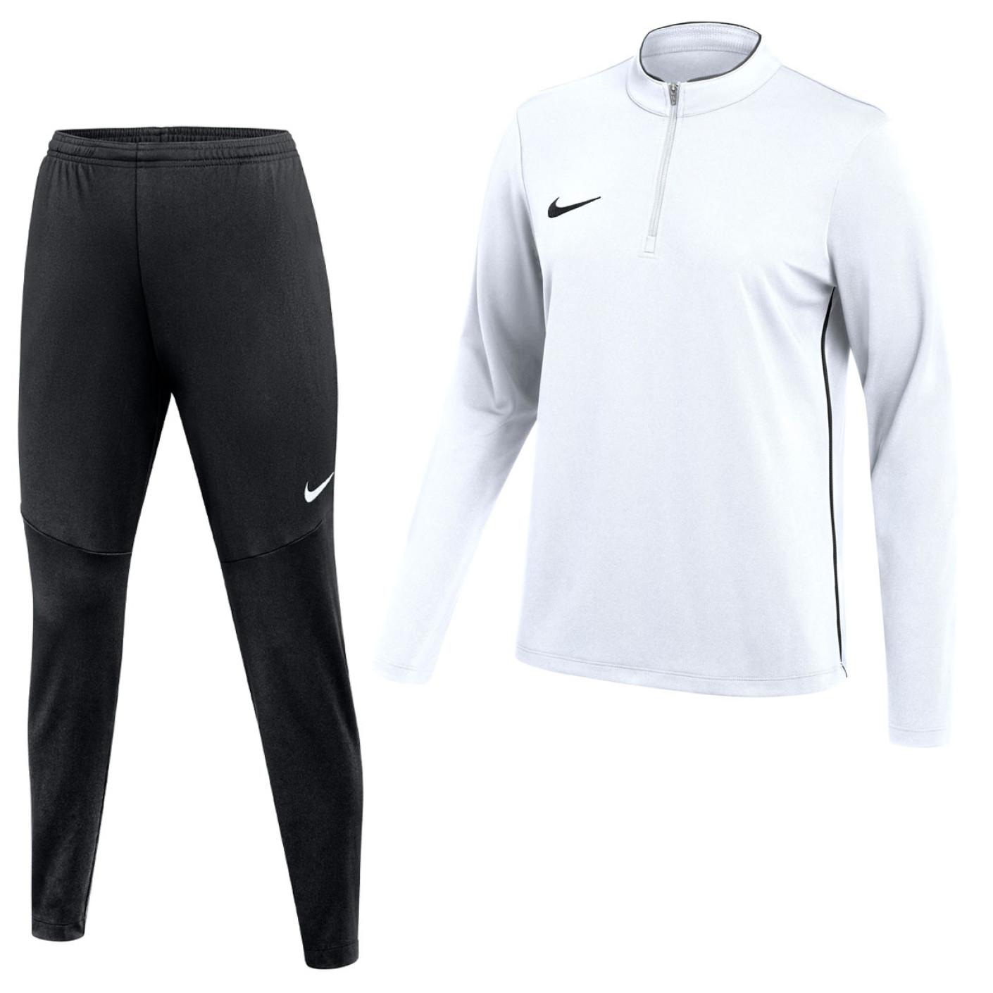 Nike Dri-FIT Park 26 Trainingspak 1/4-Zip Dames Wit Zwart