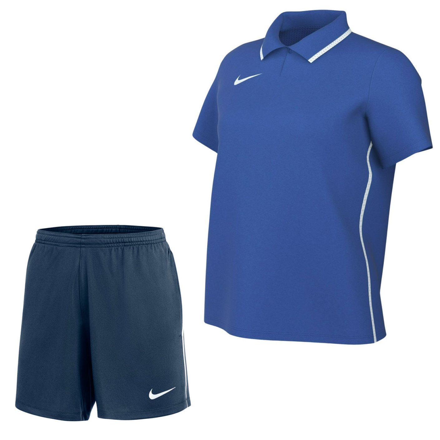 Nike Dri-FIT Park 26 Polo Trainingsset Dames Blauw Donkerblauw