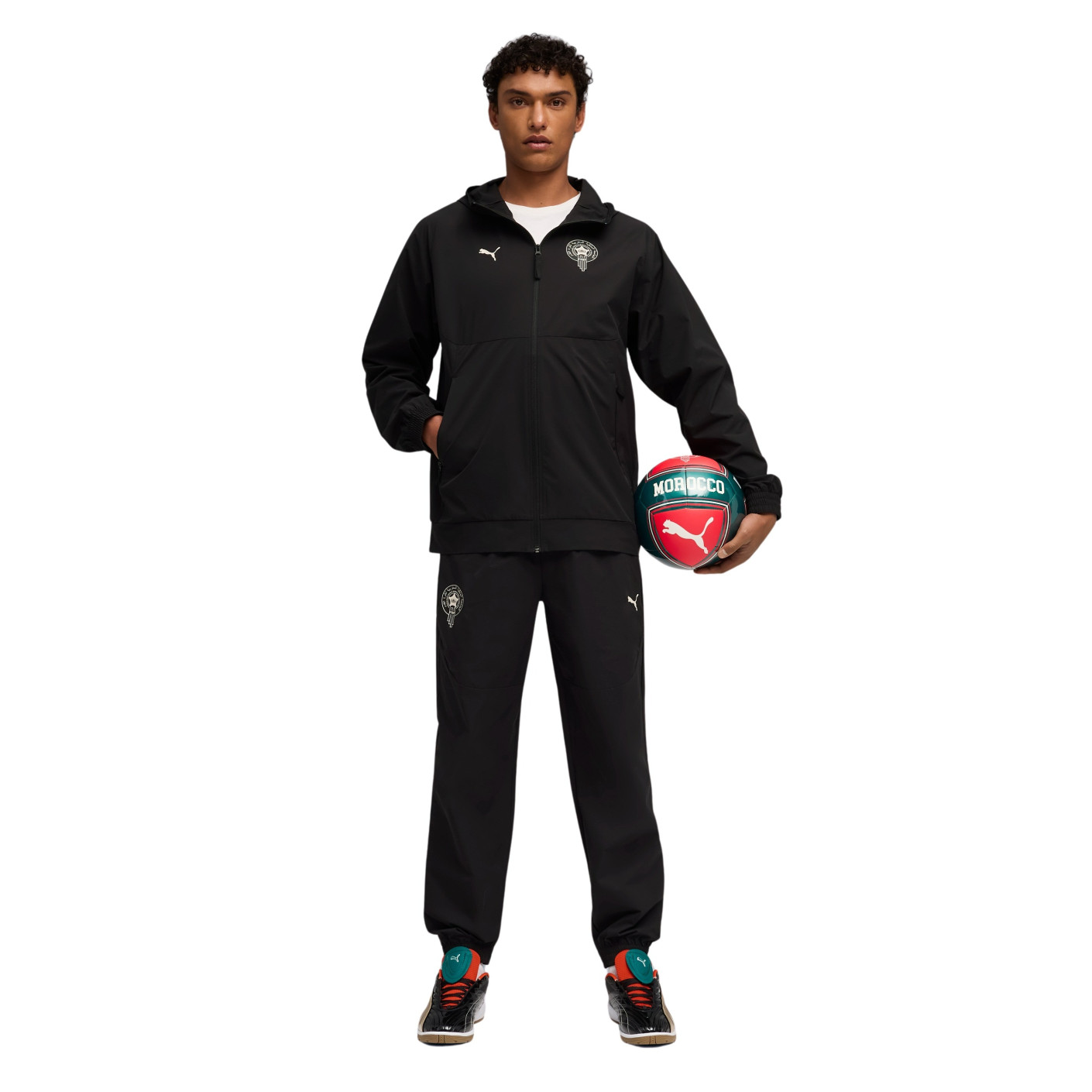 PUMA Marokko Pumatech Trainingspak Hooded 2026-2028 Zwart Wit