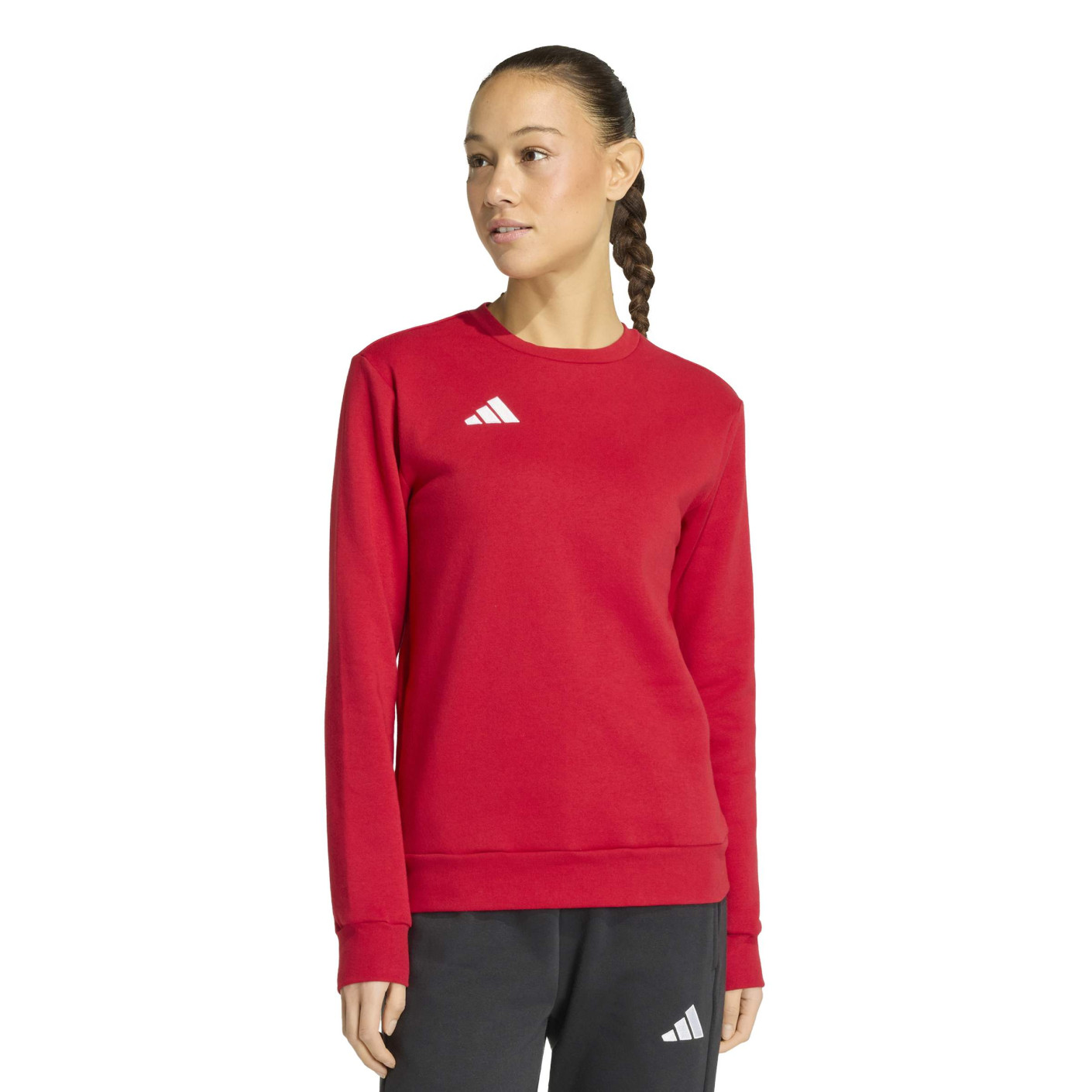 adidas Entrada 26 Sweater Dames Rood Wit - Voetbalshop.nl