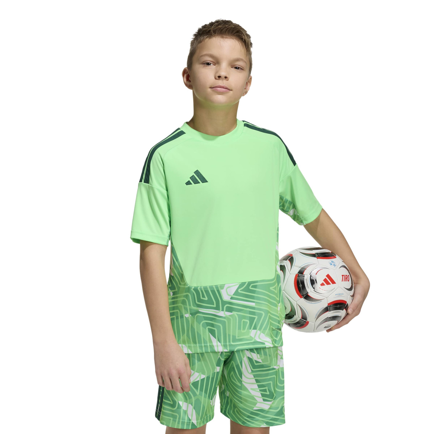 adidas Tiro 26 Competition Goalkeeper Short Sleeve Jersey Kids Light Green