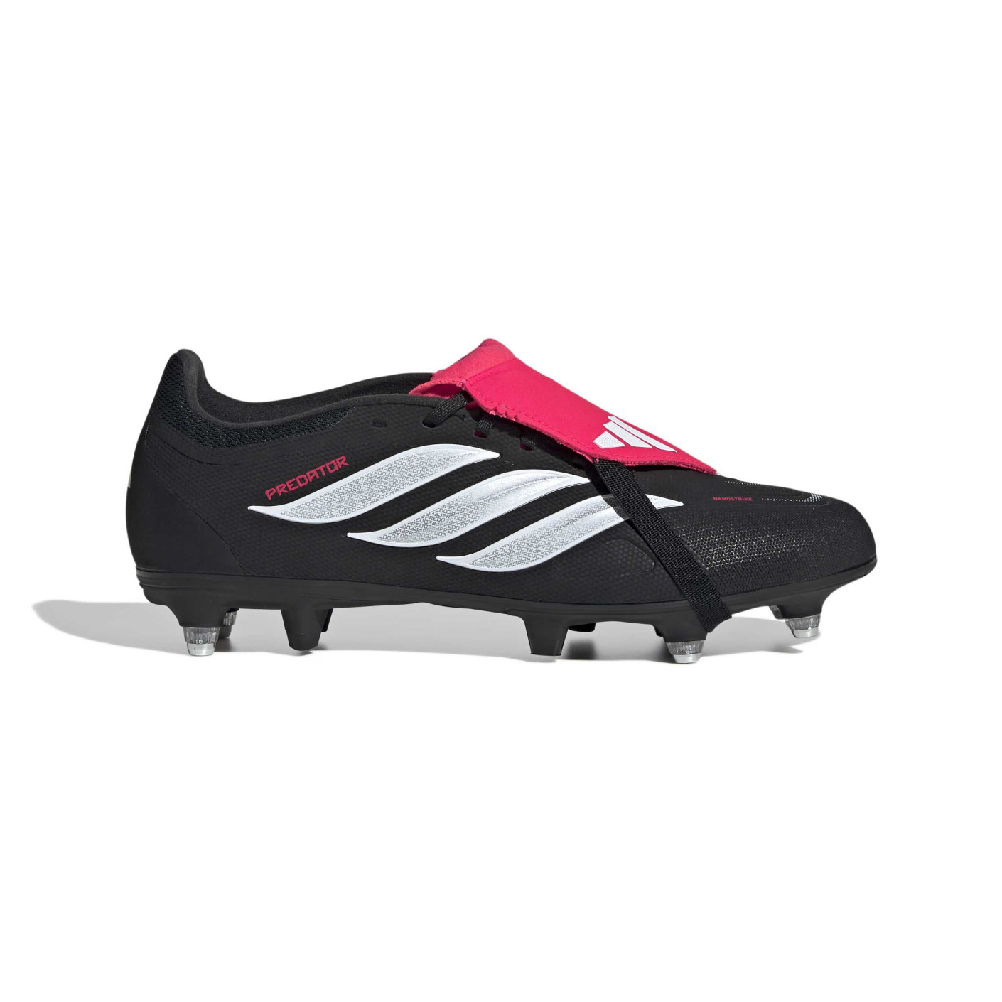 adidas Predator League FT IJzeren-Nop Voetbalschoenen (SG) Zwart Wit Rood