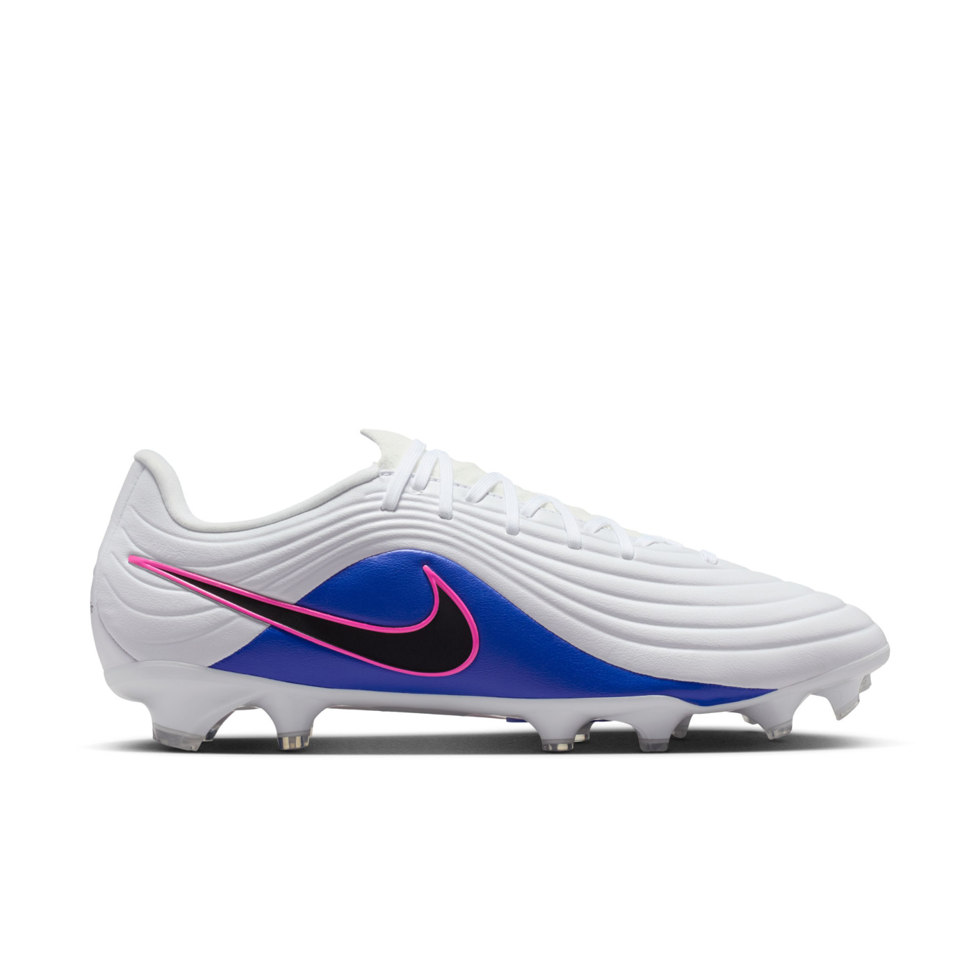 Nike Tiempo Maestro Academy Gras / Kunstgras Voetbalschoenen (MG) Wit Blauw Felroze