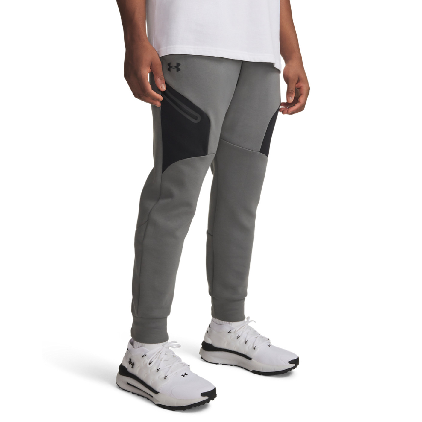 Under Armour Unstoppable Fleece Joggingbroek Donkergrijs Zwart