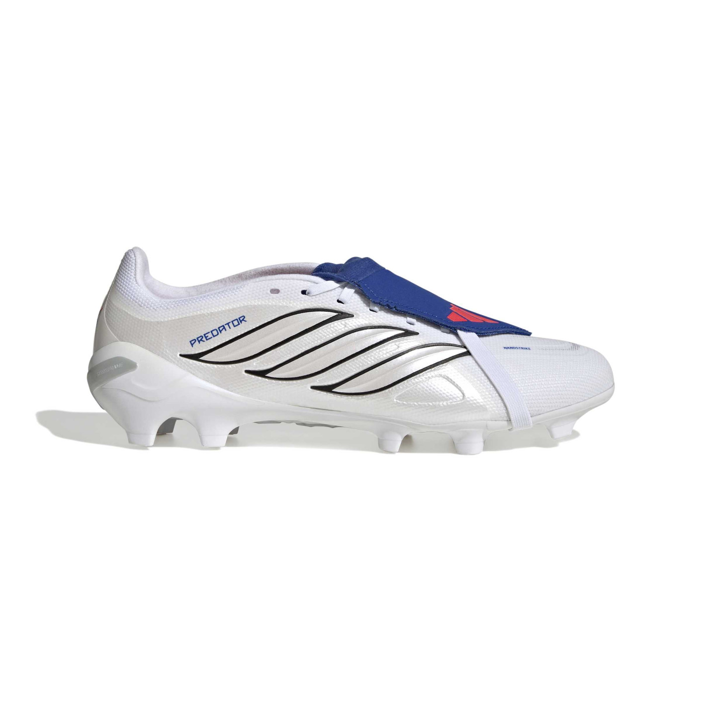 adidas Predator League FT Gras Voetbalschoenen (FG) Wit Zilver Blauw Rood