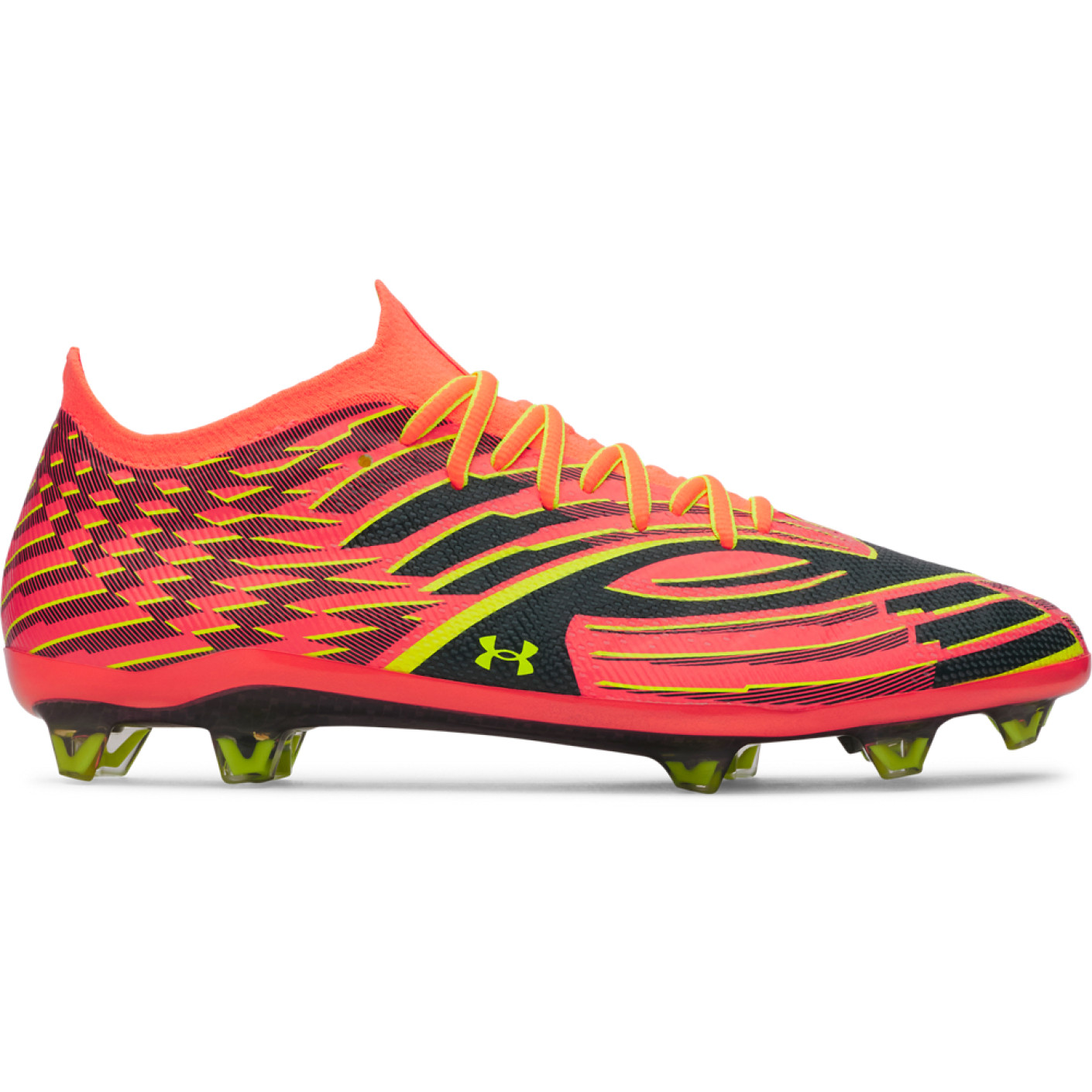 Under Armour Shadow Elite 4 Mach Voetbalschoenen (FG) Oranje Geel Zwart