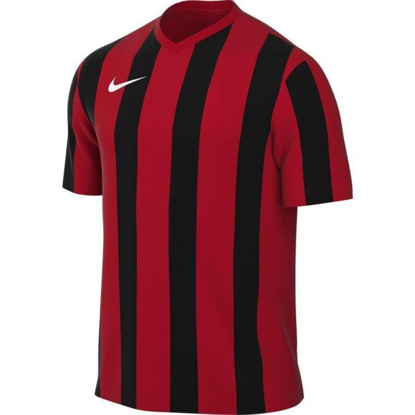 Nike Striped Division V Football Shirt Red Black