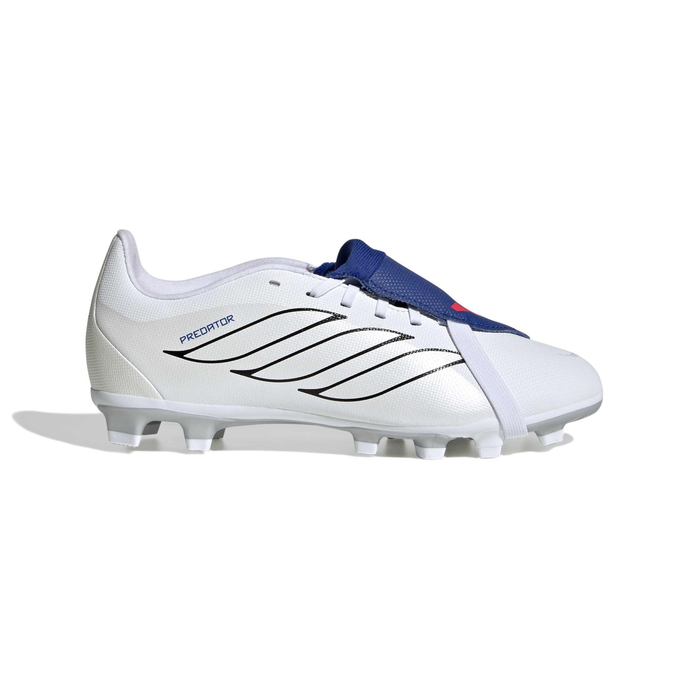 adidas Predator Club FT Gras / Kunstgras Voetbalschoenen (MG) Kids Wit Zilver Blauw Rood