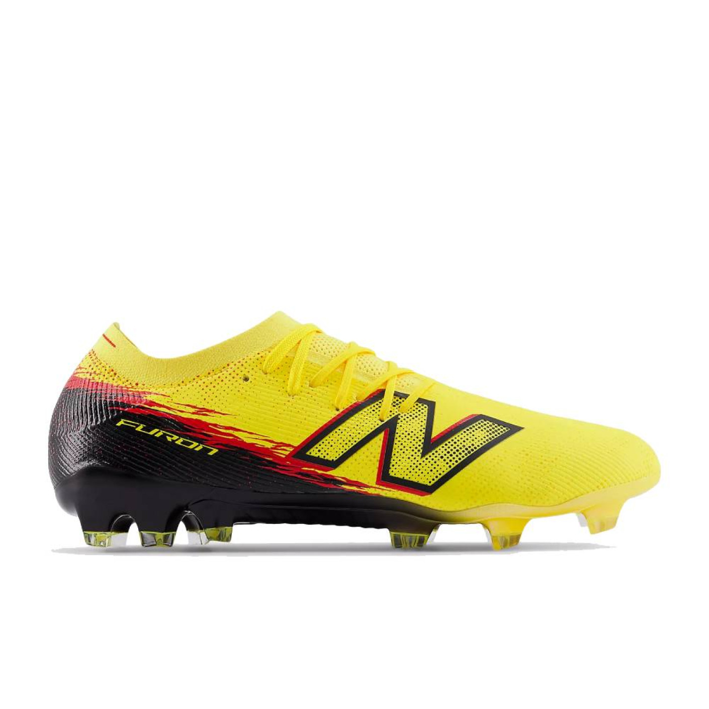 New Balance Furon V8 Elite Gras Voetbalschoenen (FG) Geel Zwart Rood