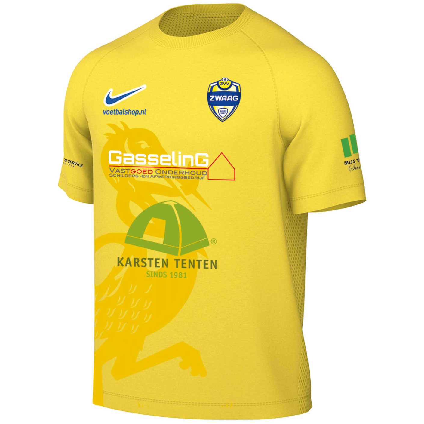ZVV Zwaag Thuisshirt Senior Geel