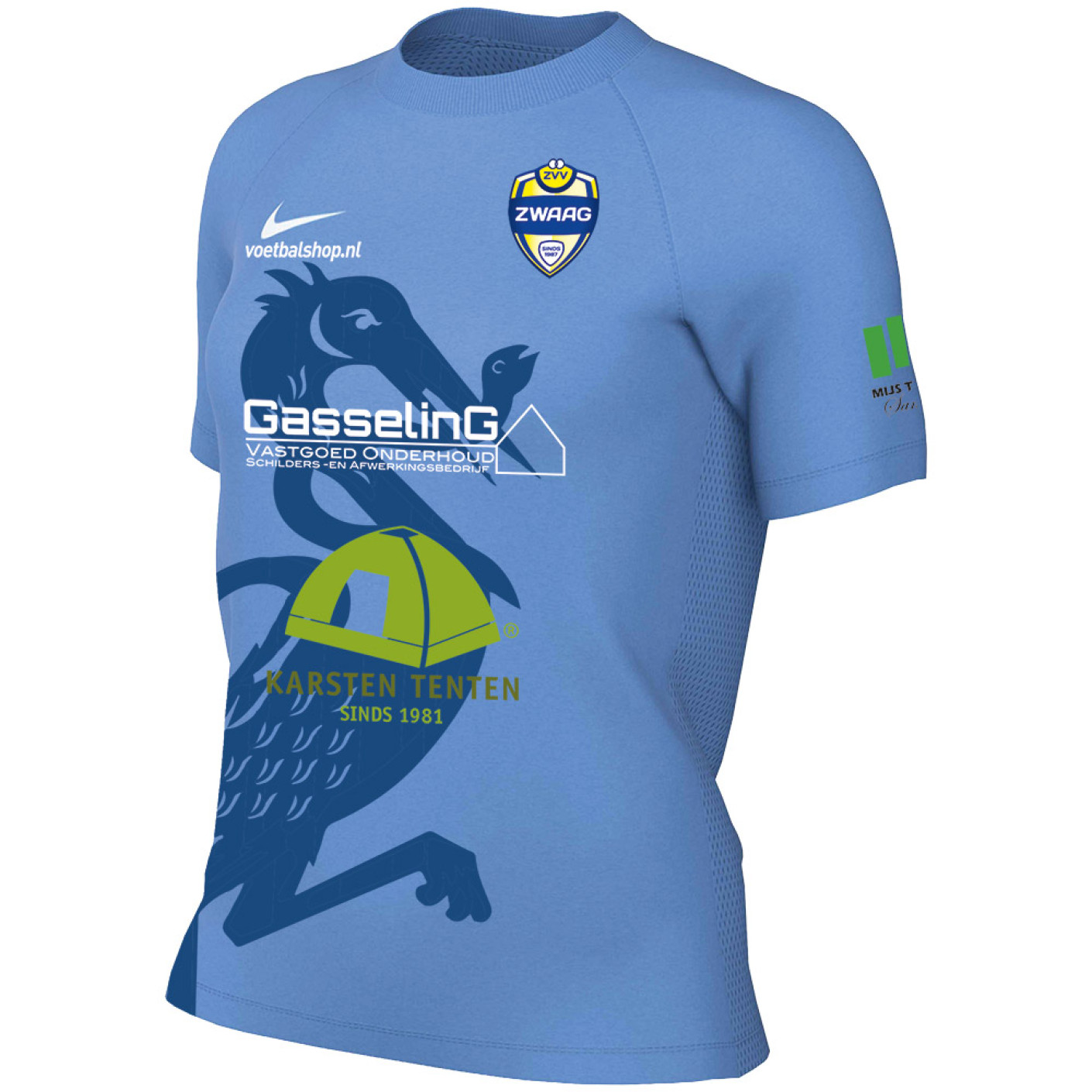 ZVV Zwaag Keepershirt Uit Dames Lichtblauw