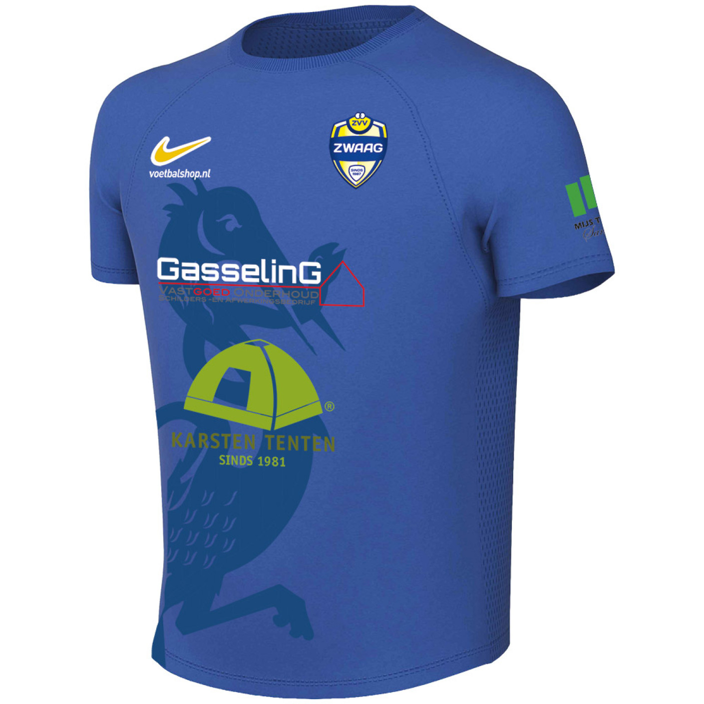 ZVV Zwaag Uitshirt Junior Blauw