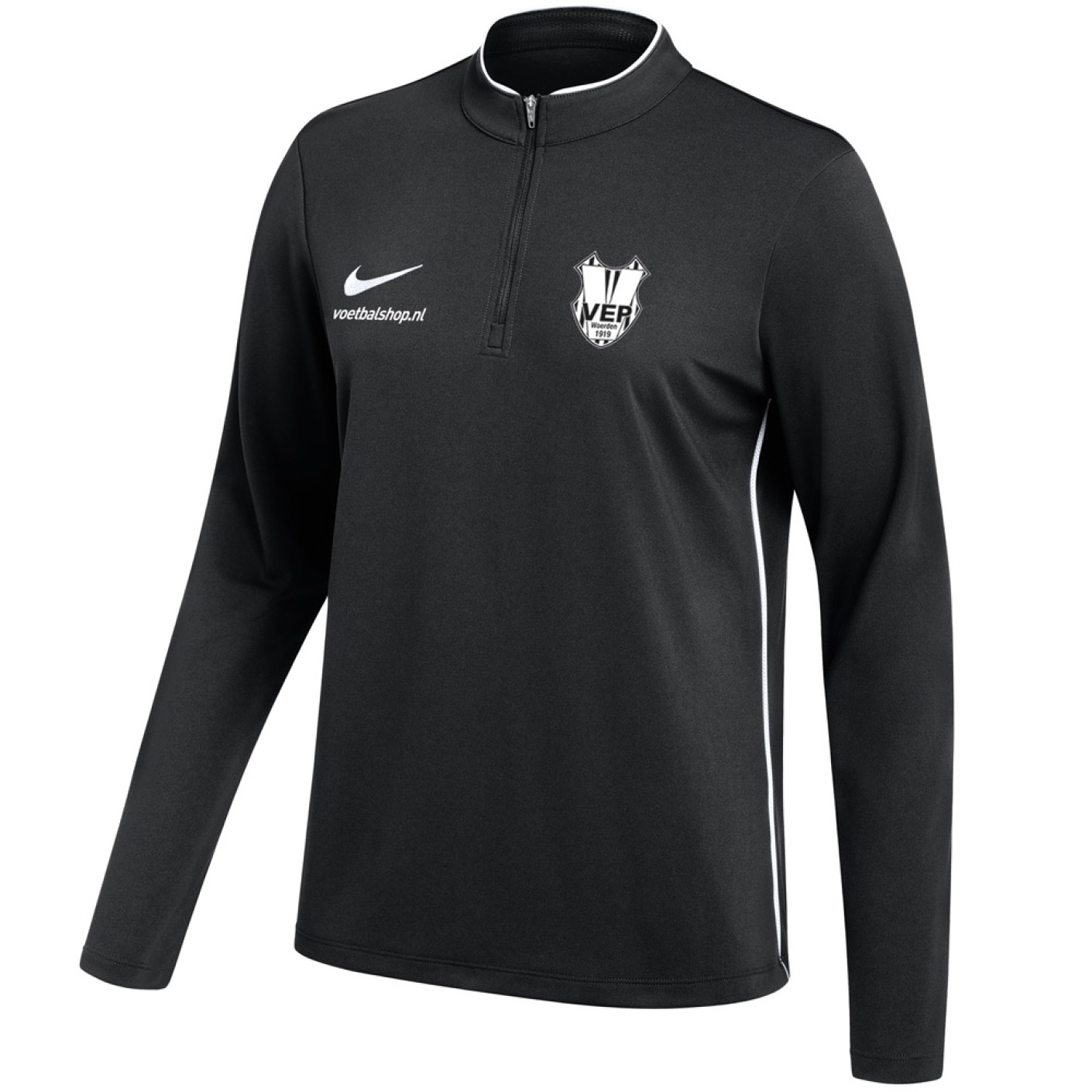 VEP Trainingstrui 1/4 Zip Dames Zwart