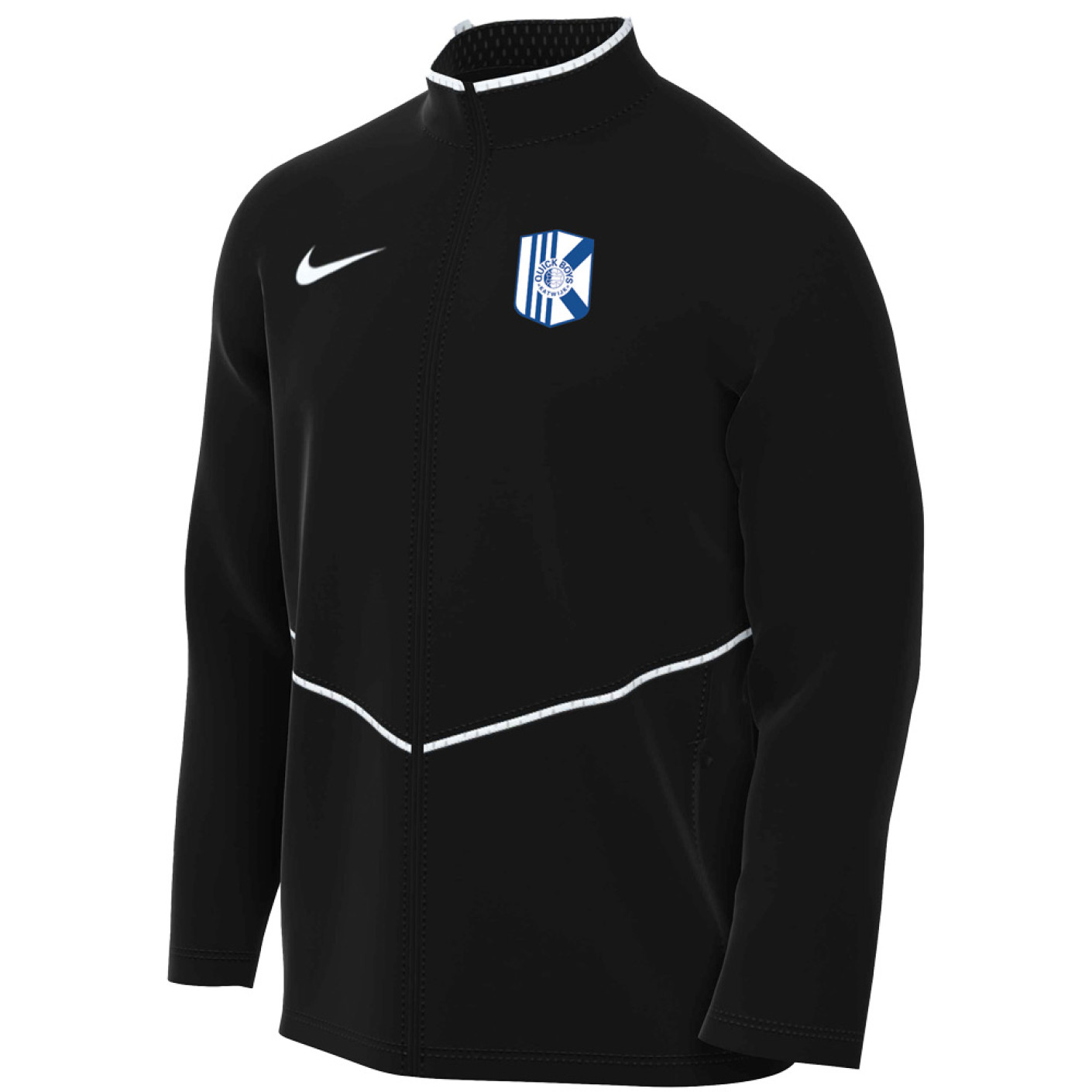 Quick Boys Regenjack Staf Senior Zwart