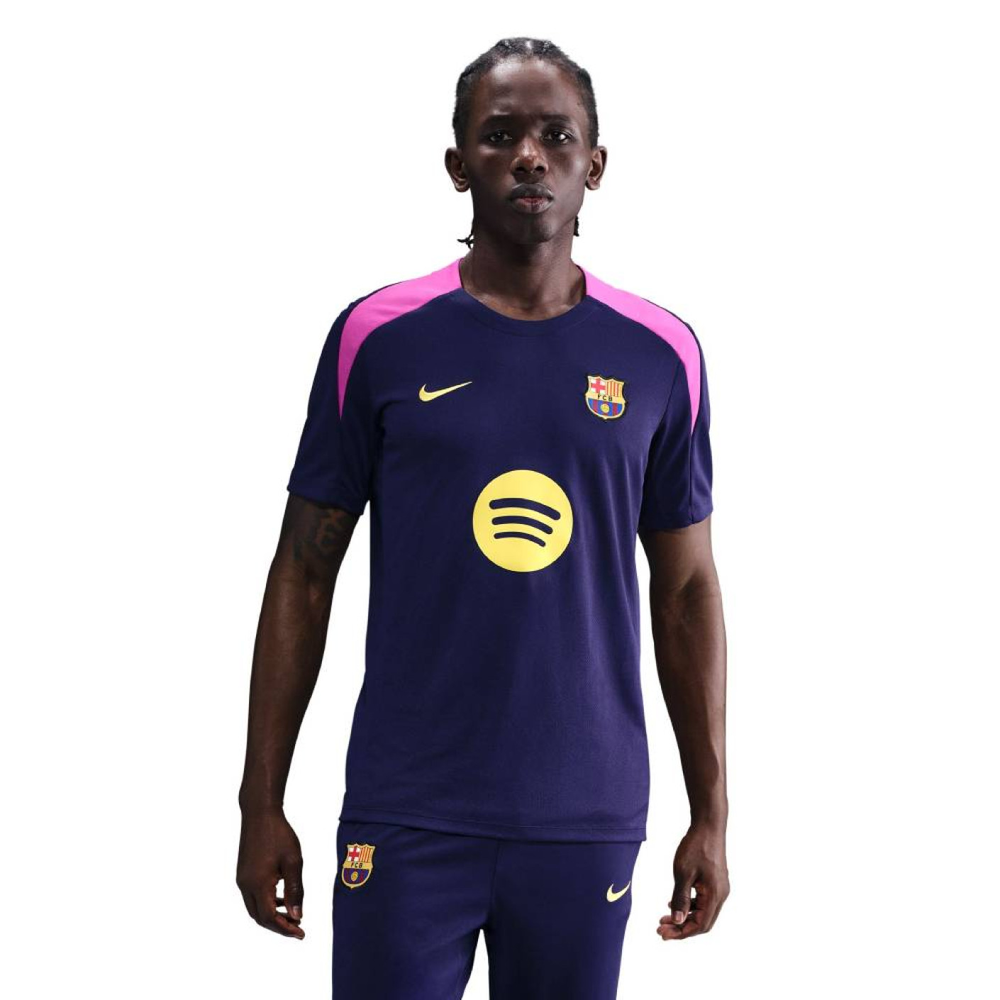purple and gold nike shirt