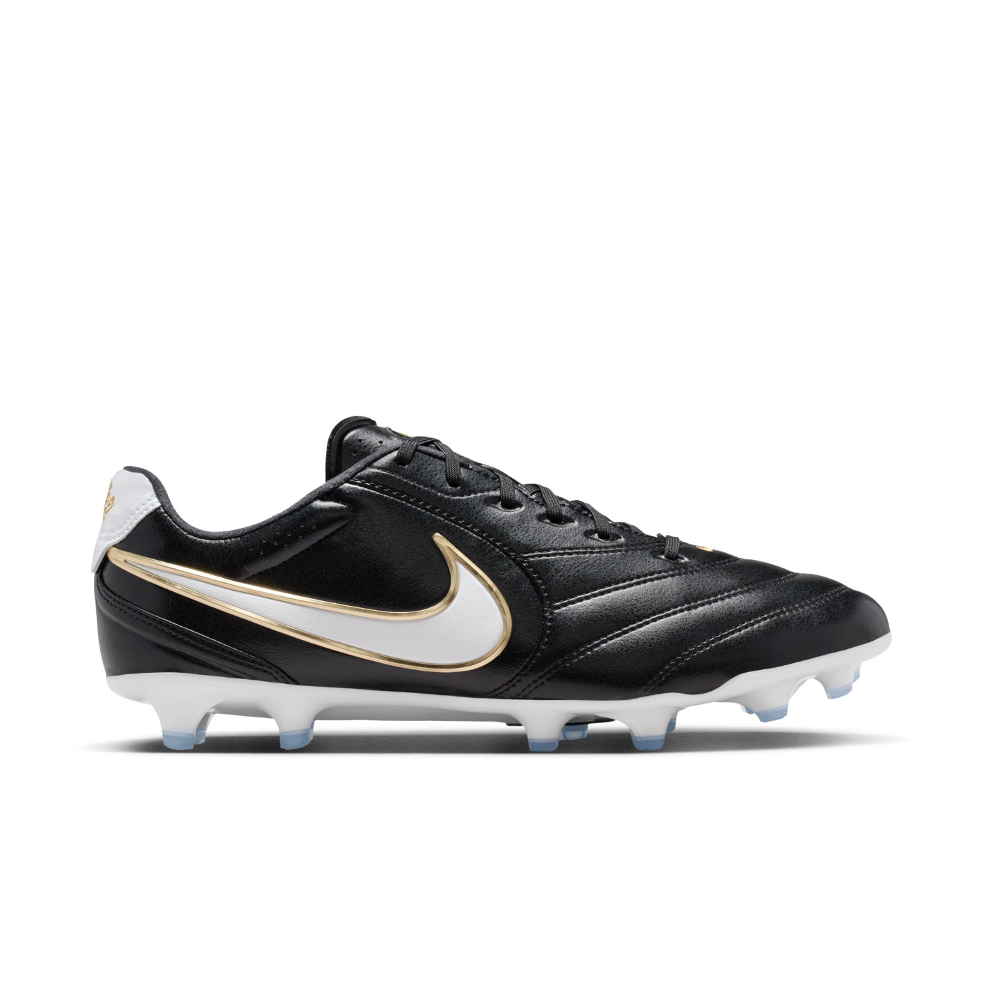 Nike Tiempo Ligera Pro Gras Football Boots (FG) Black White Gold