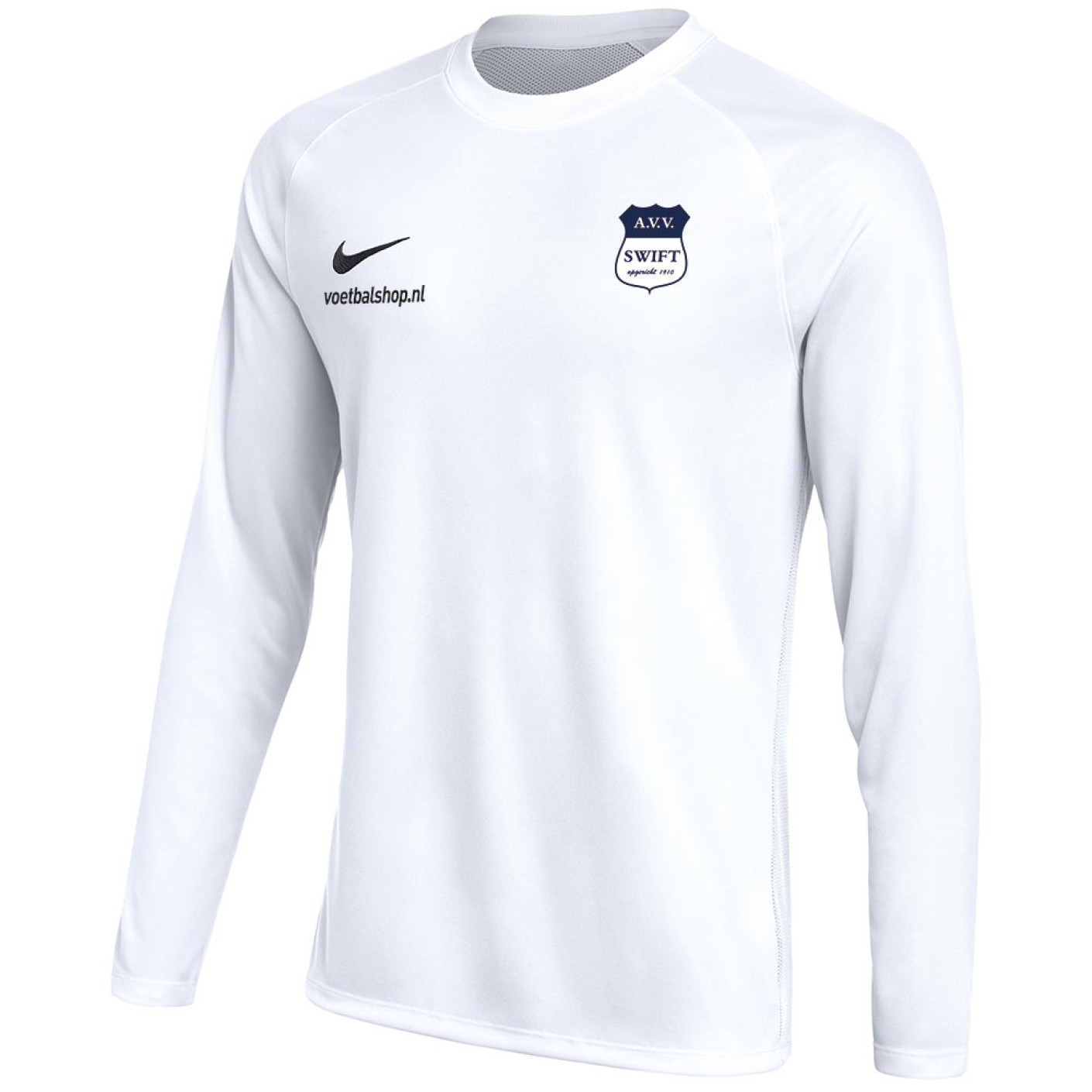 AVV Swift Thuisshirt Lange Mouwen Senior Wit