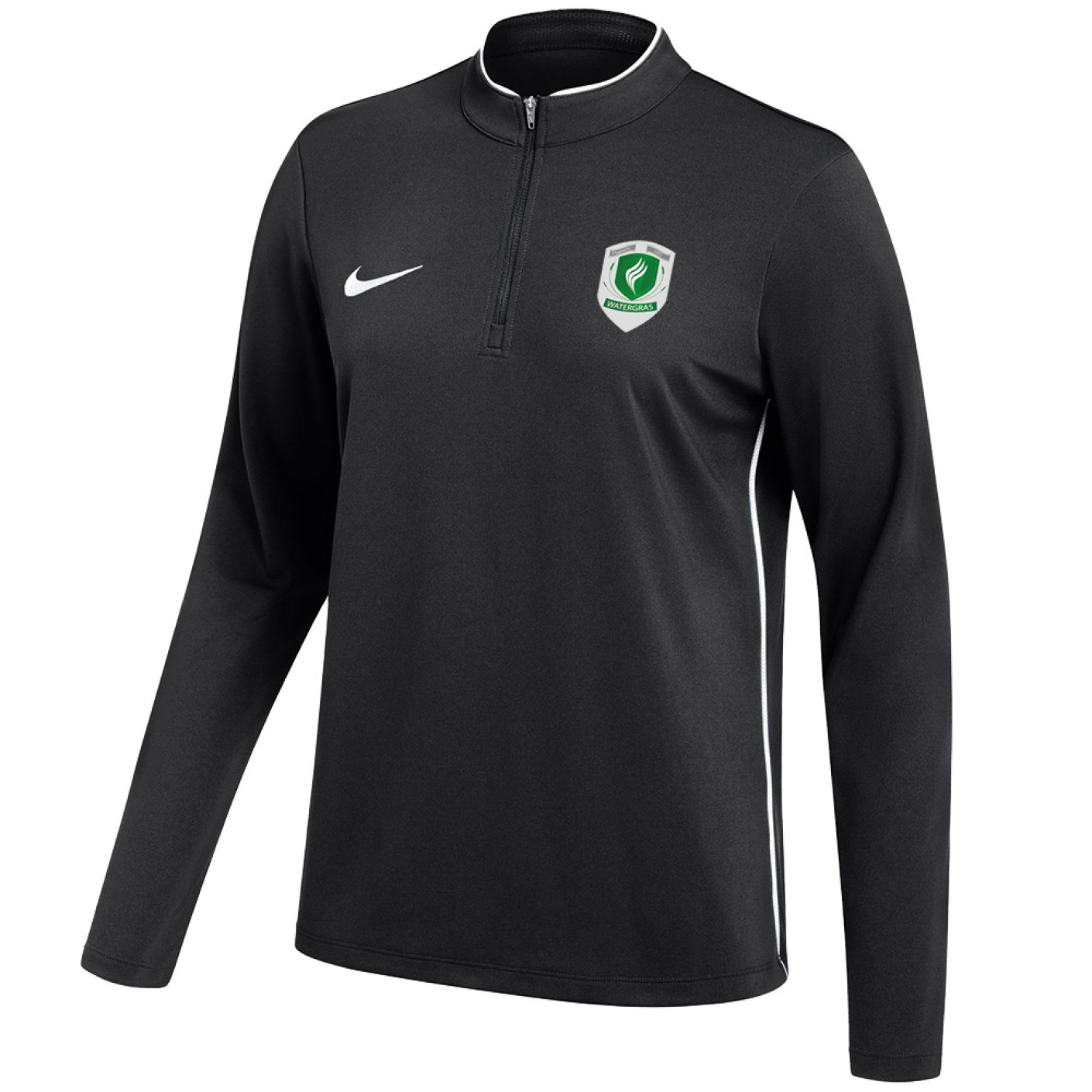 GZV Watergras Trainingstrui 1/4 Zip Dames Zwart