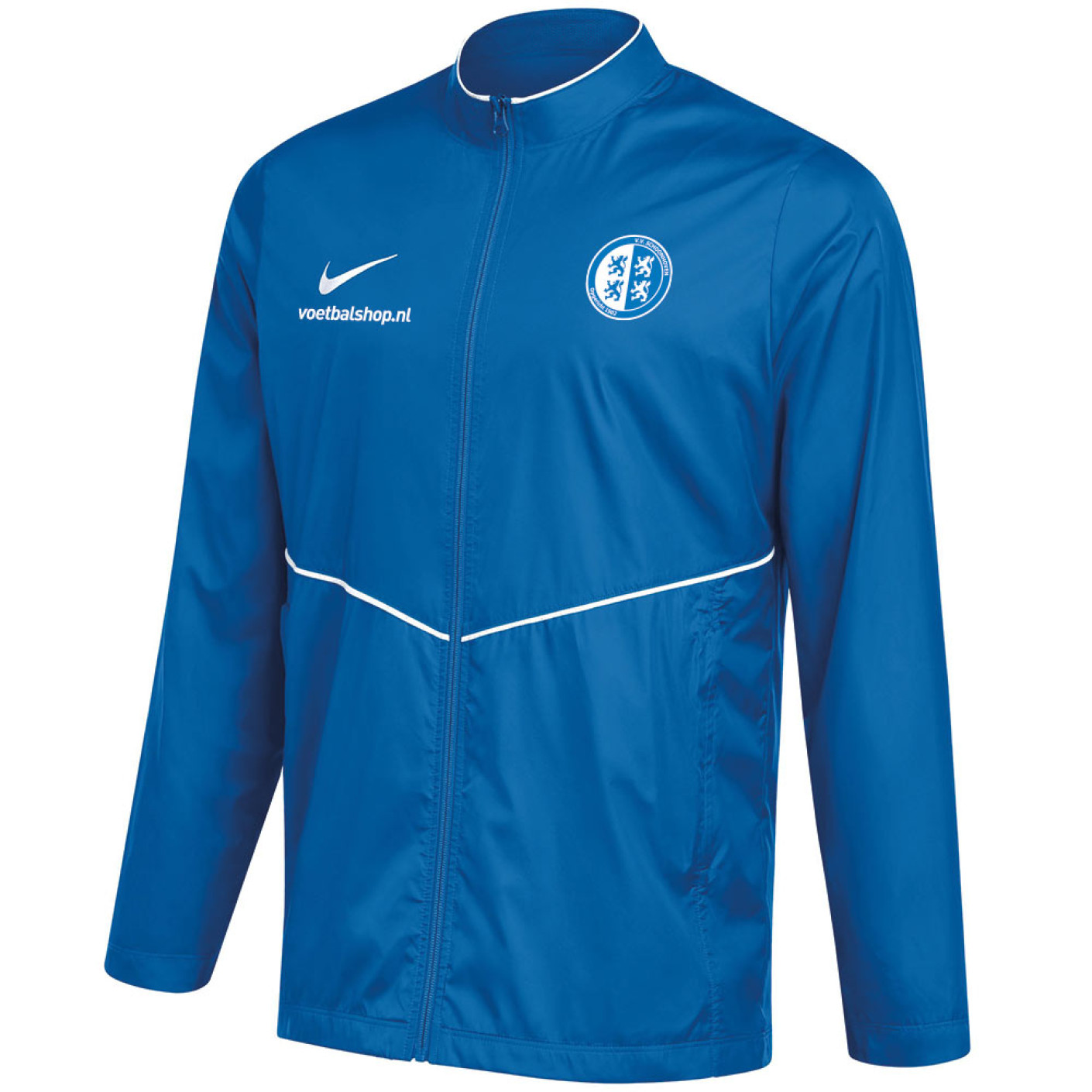 VV Schoonhoven Regenjack Junior Blauw