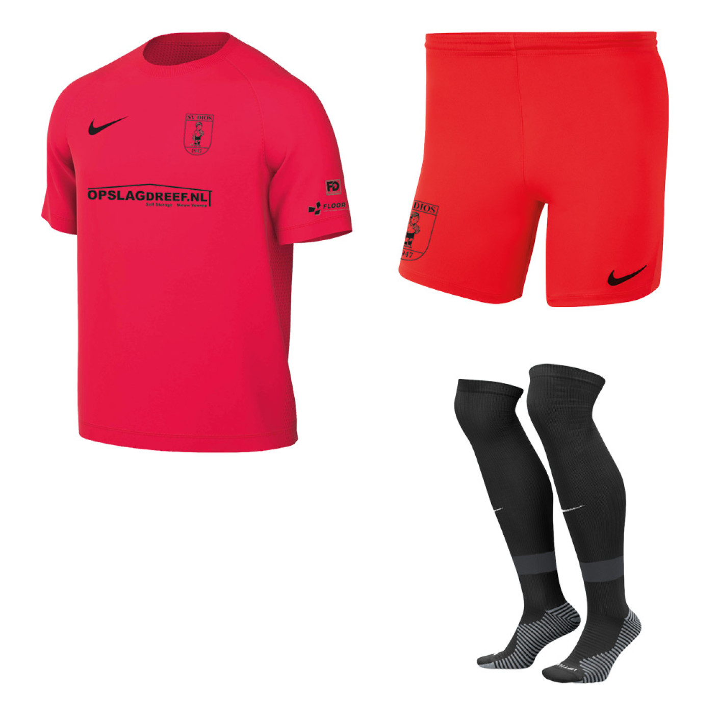 SV DIOS Keeperstenue Korte Mouwen Senior Rood