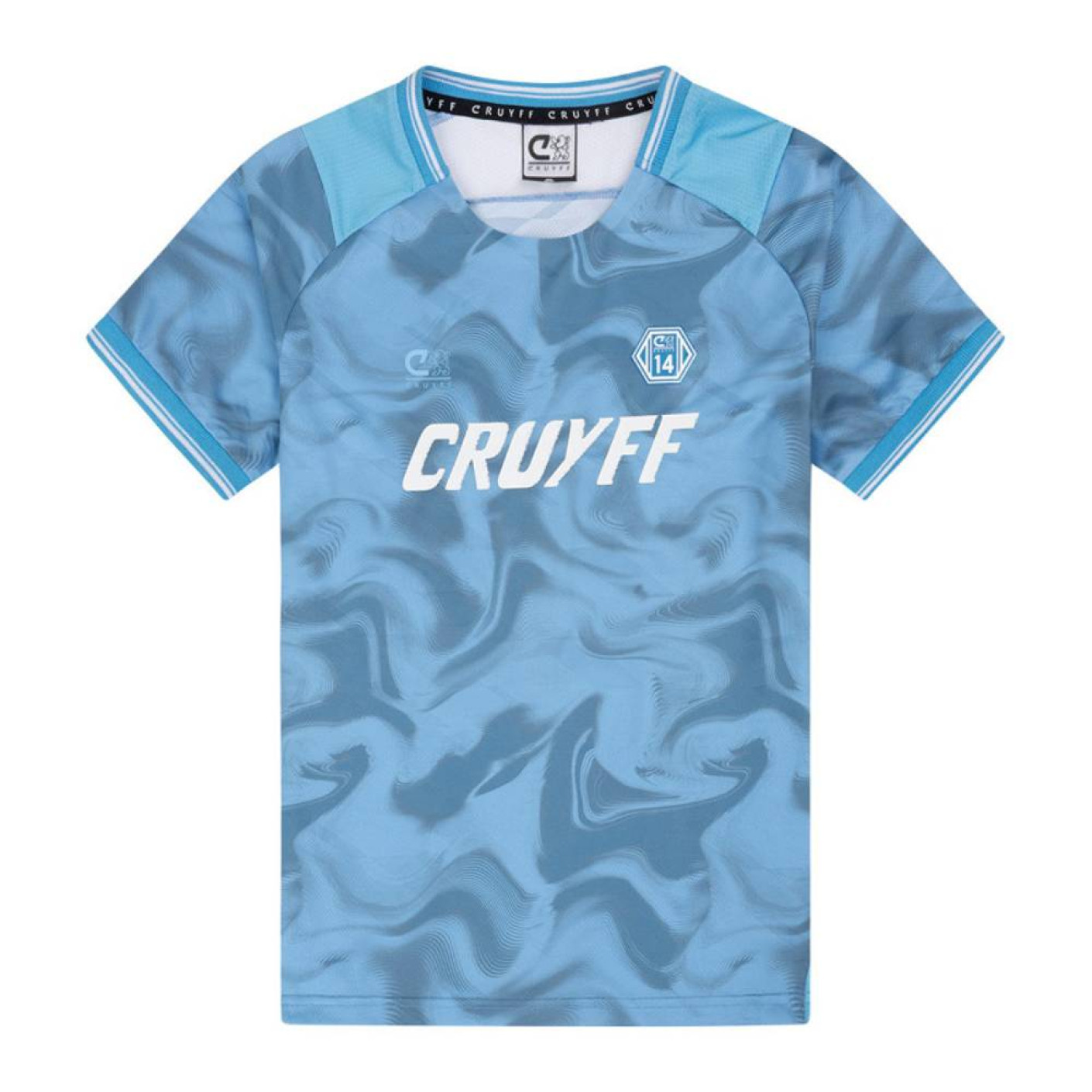 Cruyff Defense T-Shirt Kids Blauw Lichtblauw
