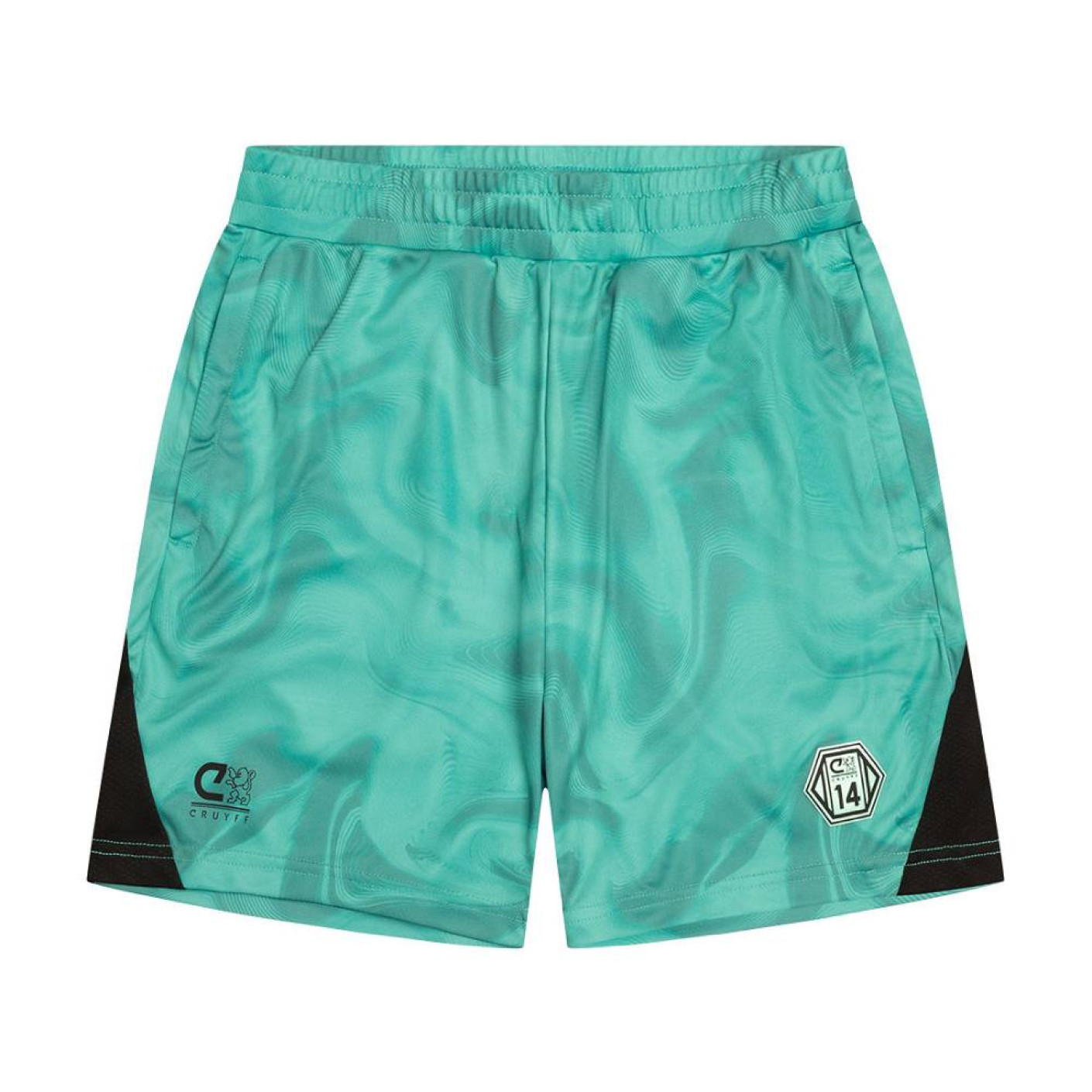 Cruyff Defense Kids Short Turquoise Black