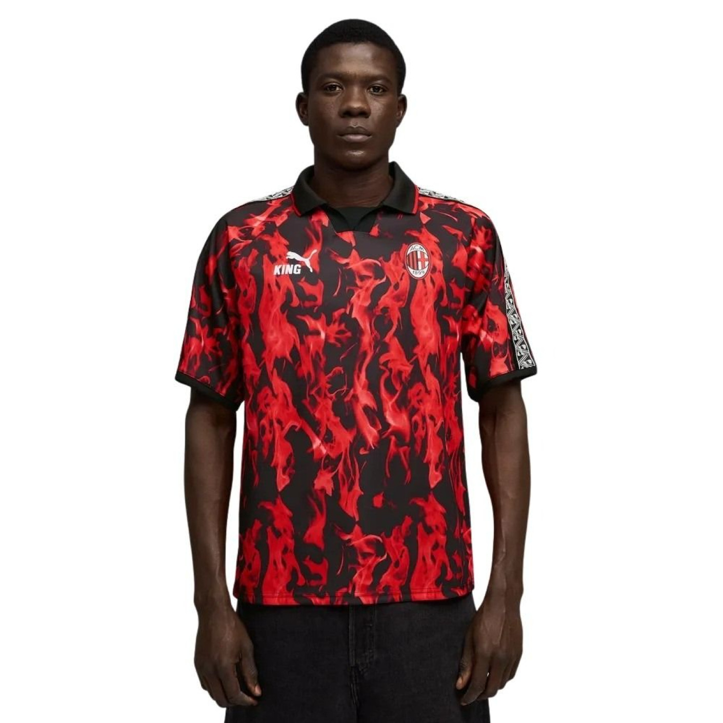 PUMA AC Milan KING T-Shirt 2025-2026 Rood Zwart