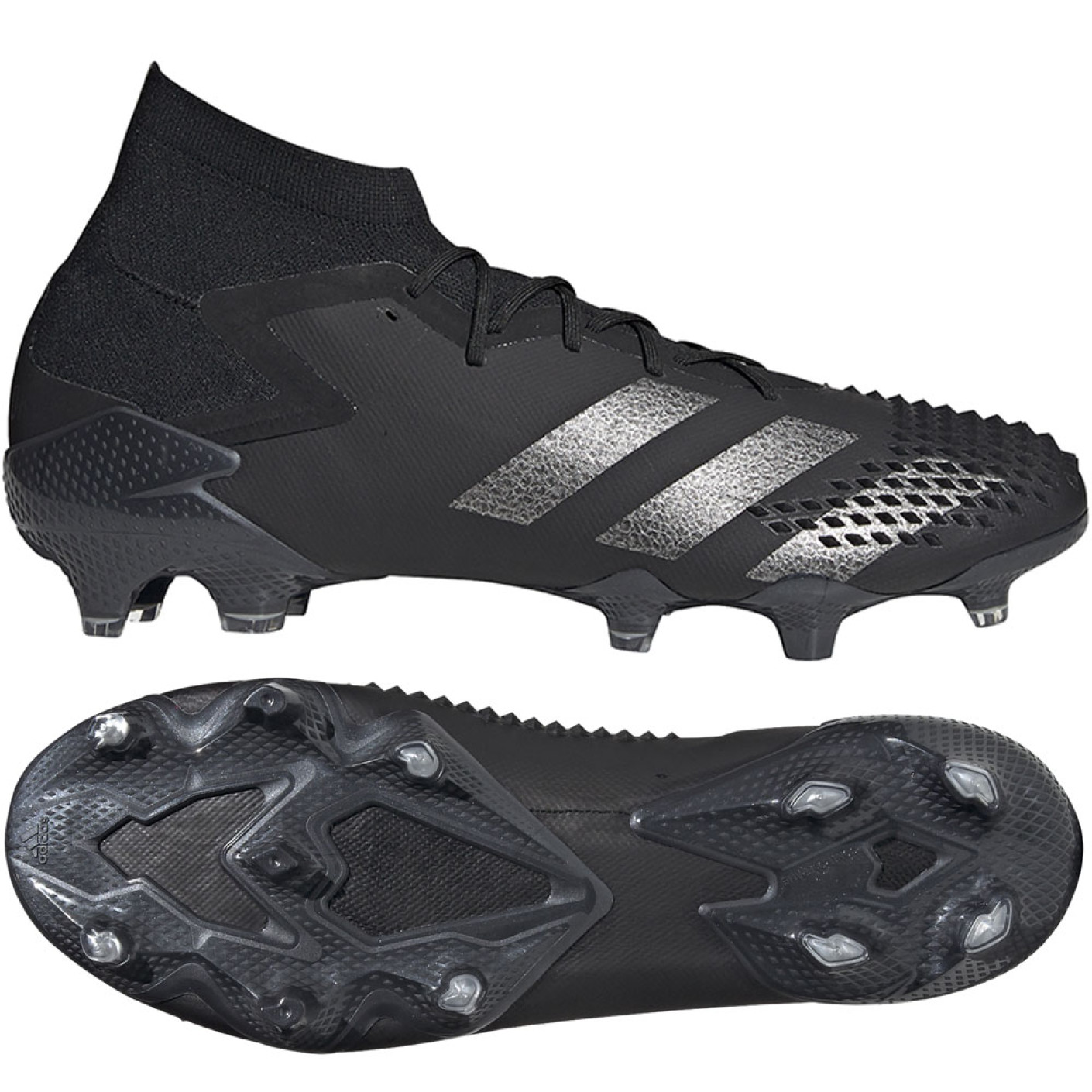 adidas PREDATOR MUTATOR 20.1 Gras Voetbalschoenen (FG) Zwart Zilver