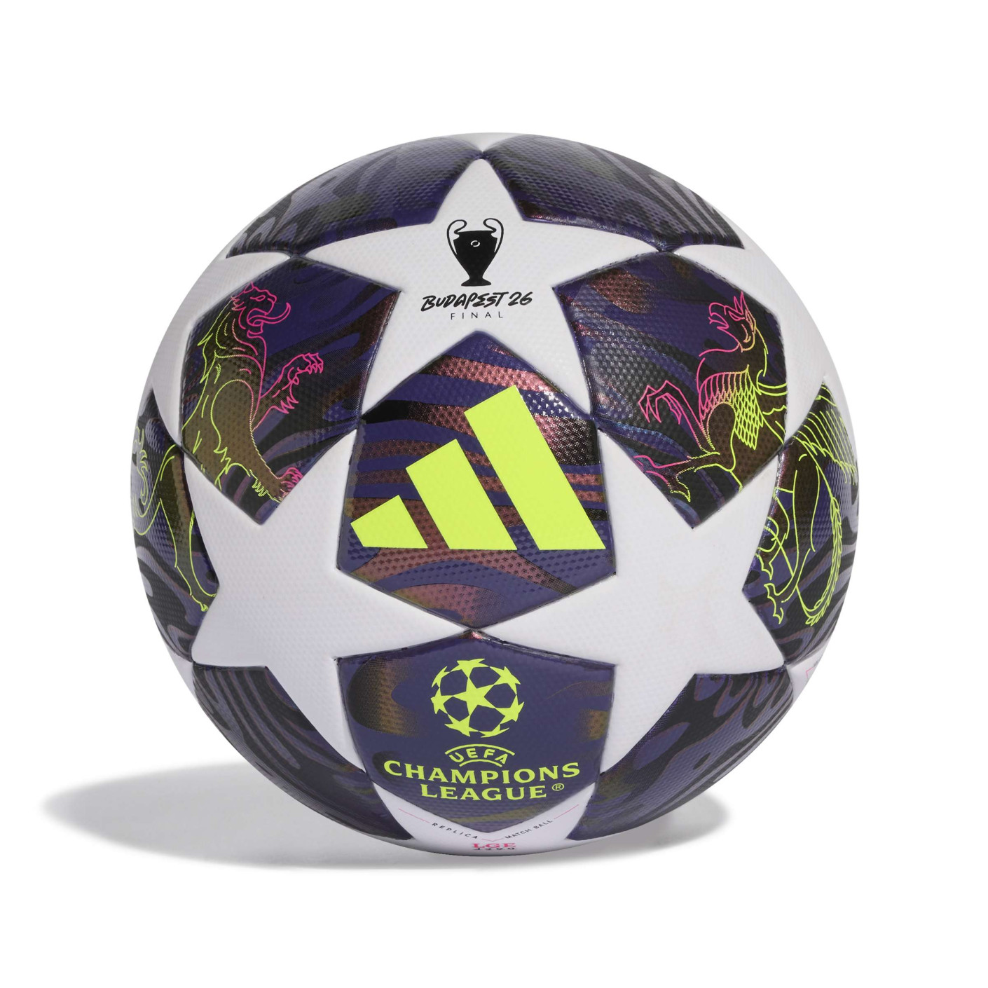 adidas UEFA Champions League League J290 Final Voetbal 2025-2026 Paars Wit Geel