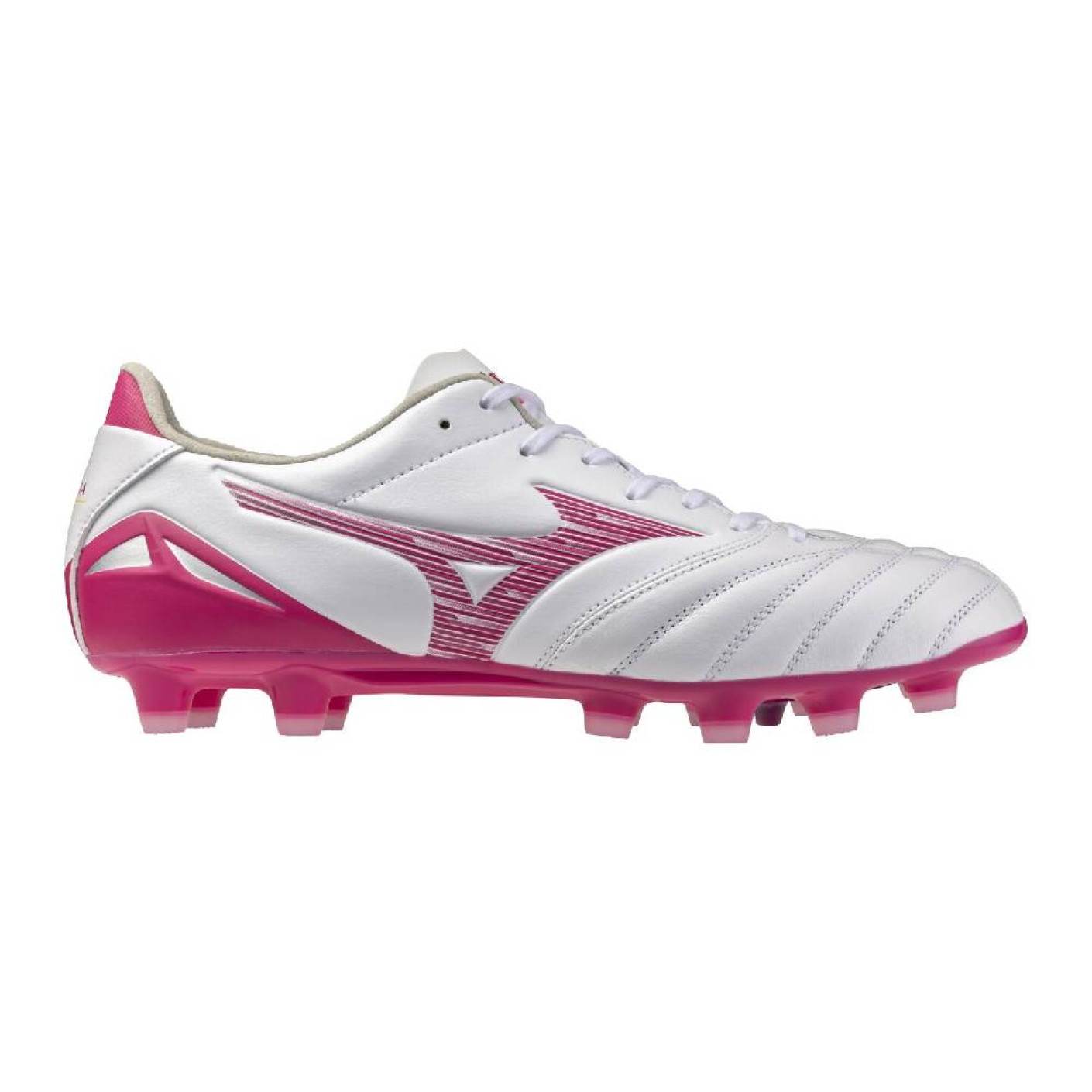 Mizuno Morelia Neo IV Pro Gras Football Boots (FG) White Pink