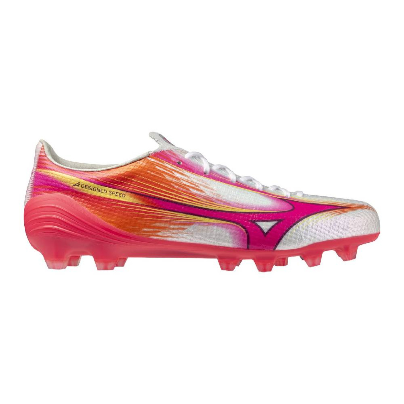 Mizuno Alpha III Japan Grass Football Boots (FG) White Pink Orange