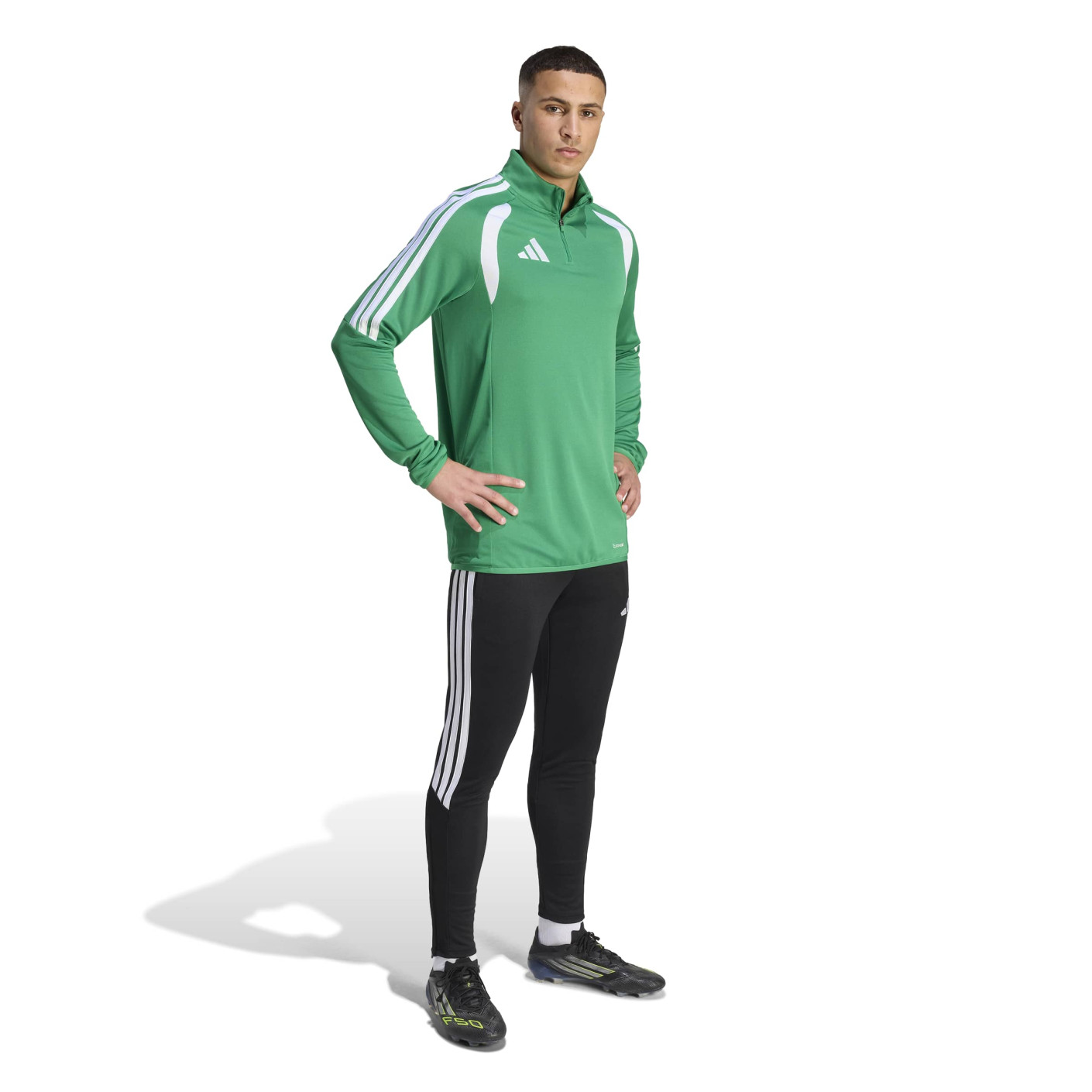 adidas Tiro 26 League Tracksuit 1/4-Zip Green Black - Voetbalshop.nl