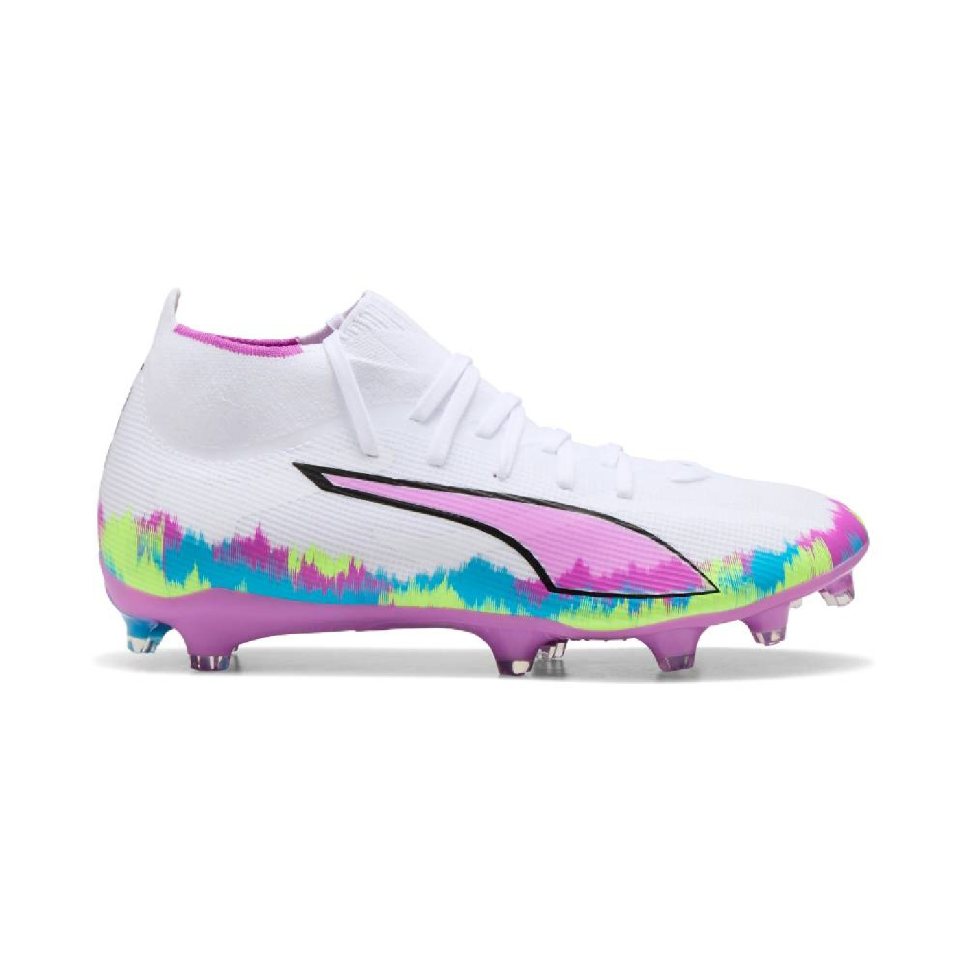 PUMA Ultra 6 Match+ High Brilliance Grass/Artificial Grass Football Boots (MG) Women's White Purple Blue