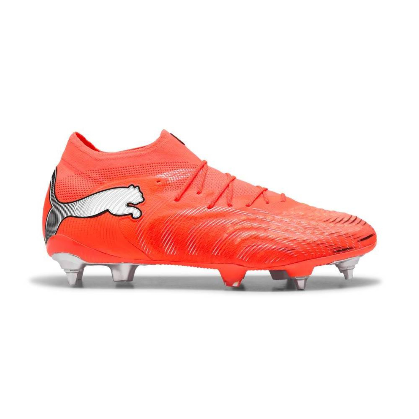 PUMA Future 9 Ultimate IJzeren-Nop Voetbalschoenen (SG) Felrood Zilver Zwart