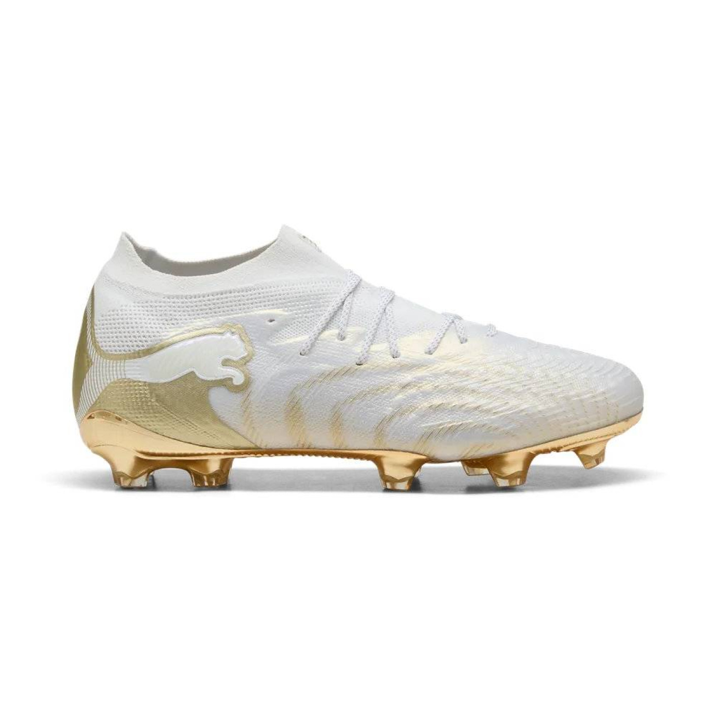 PUMA Future 9 Ultimate Gras Football Boots (FG) White Gold