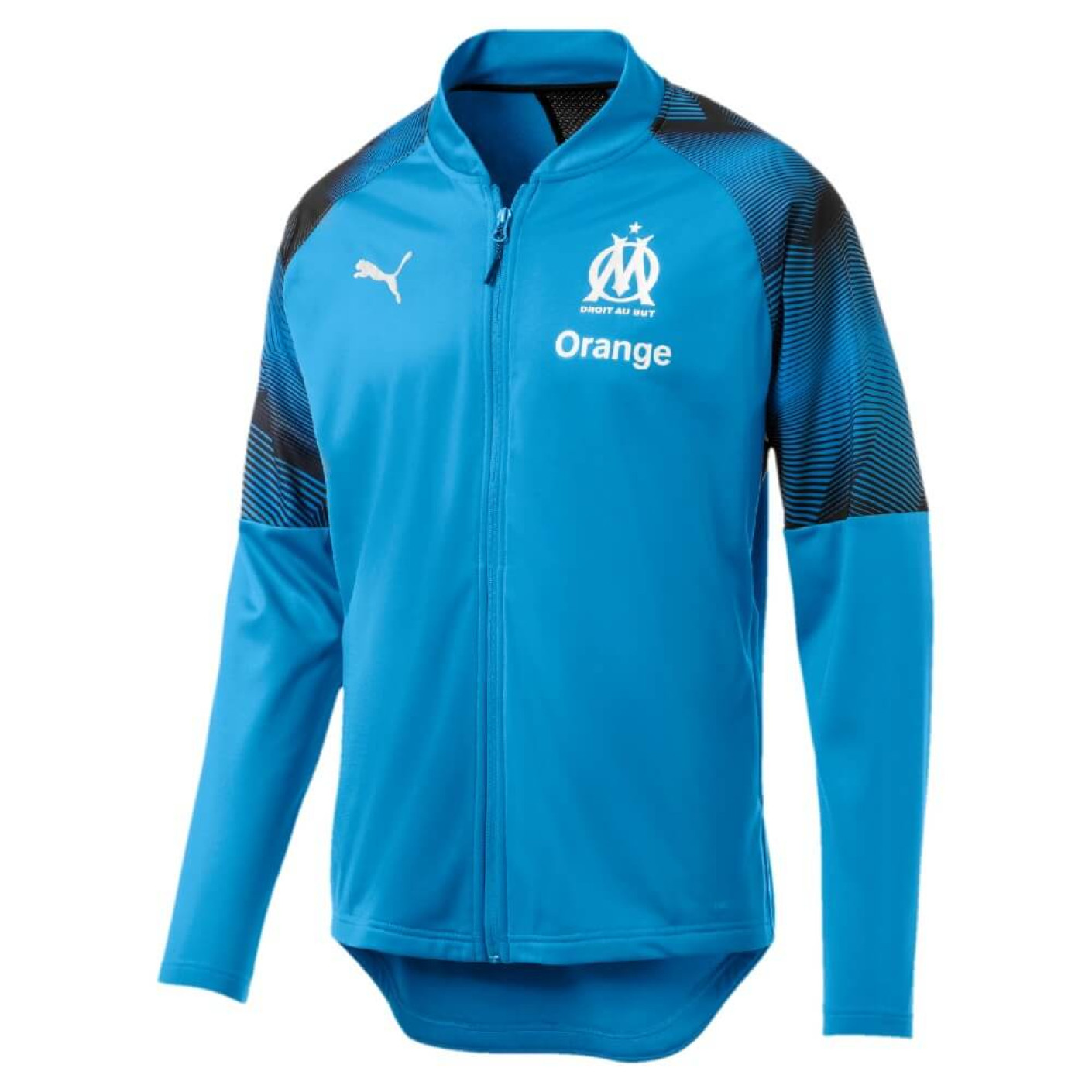 PUMA Olympique Marseille Polyester Trainingsjack 2018-2019 Blauw