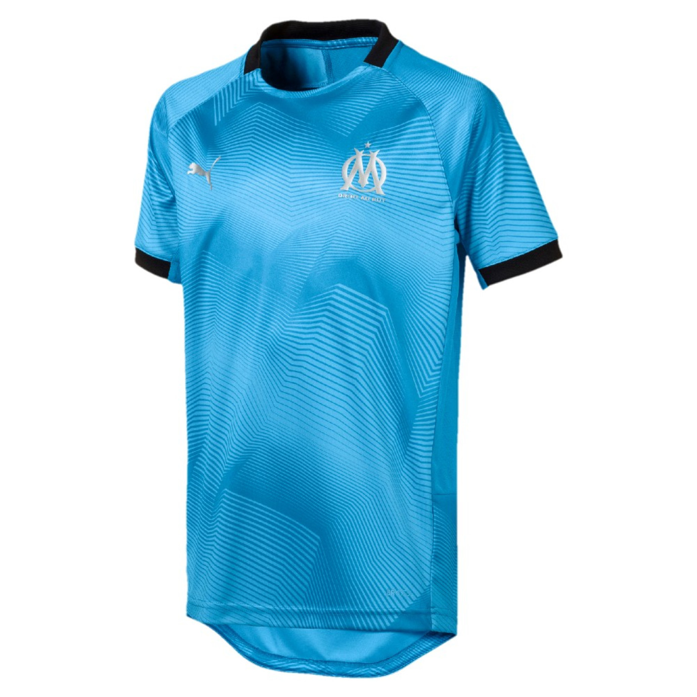 PUMA Olympique Marseille Graphic Trainingsshirt 2018-2019 Kids Blauw